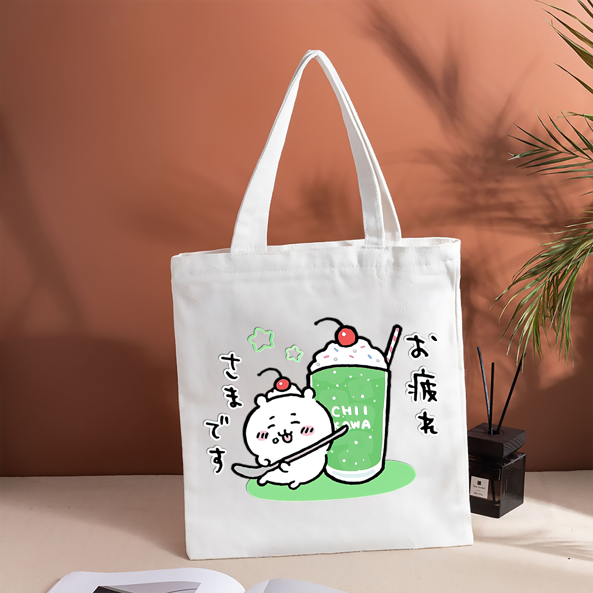 ちいかわ ちいかわ Chii-kawa chiikawa 縦型キャンバス生地手提げバッグ　トートバッグ