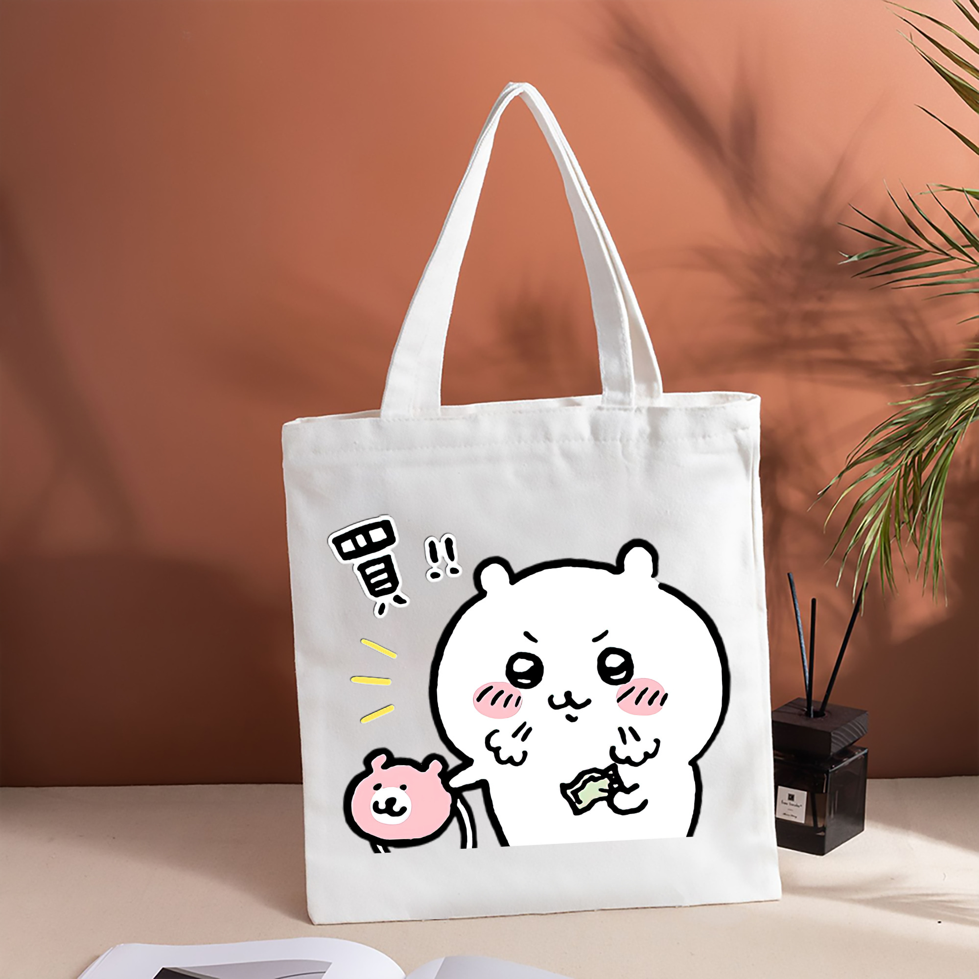 ちいかわ ちいかわ Chii-kawa chiikawa 縦型キャンバス生地手提げバッグ　トートバッグ