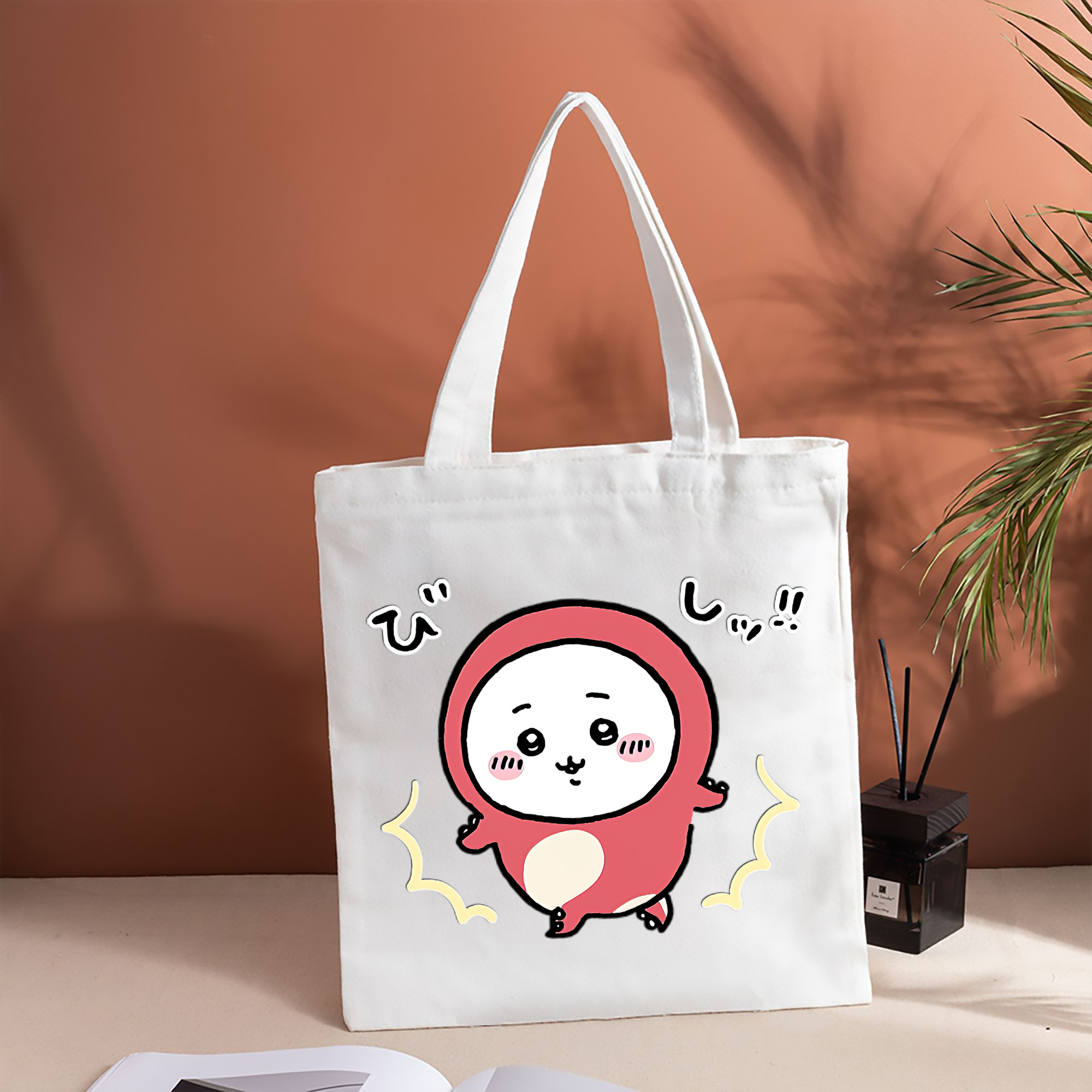 ちいかわ ちいかわ Chii-kawa chiikawa 縦型キャンバス生地手提げバッグ　トートバッグ