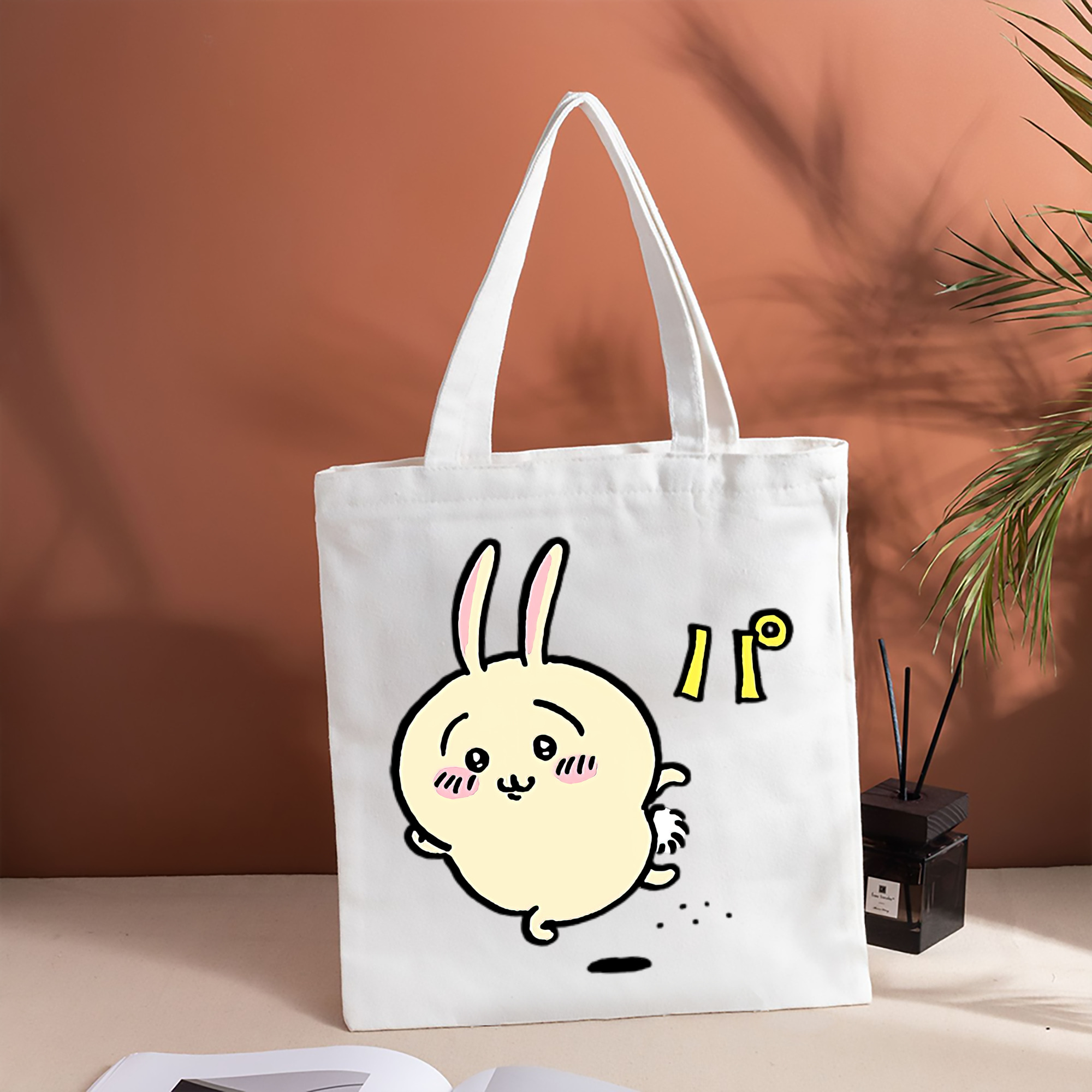 ちいかわ うさぎ Chii-kawa usagi 縦型キャンバス生地手提げバッグ　トートバッグ