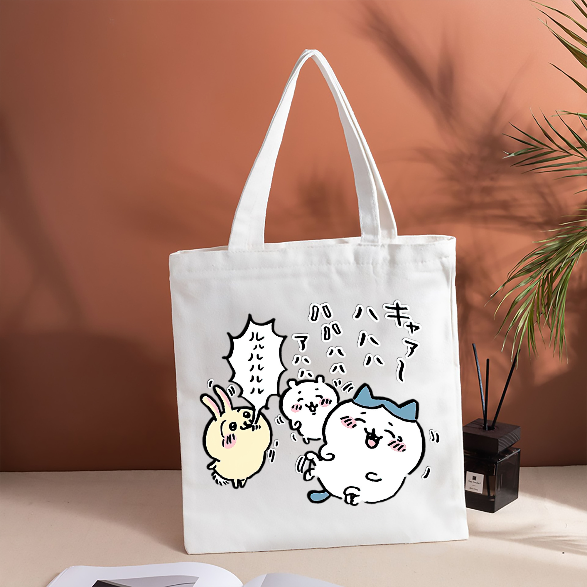 ちいかわ うさぎ Chii-kawa usagi 縦型キャンバス生地手提げバッグ　トートバッグ