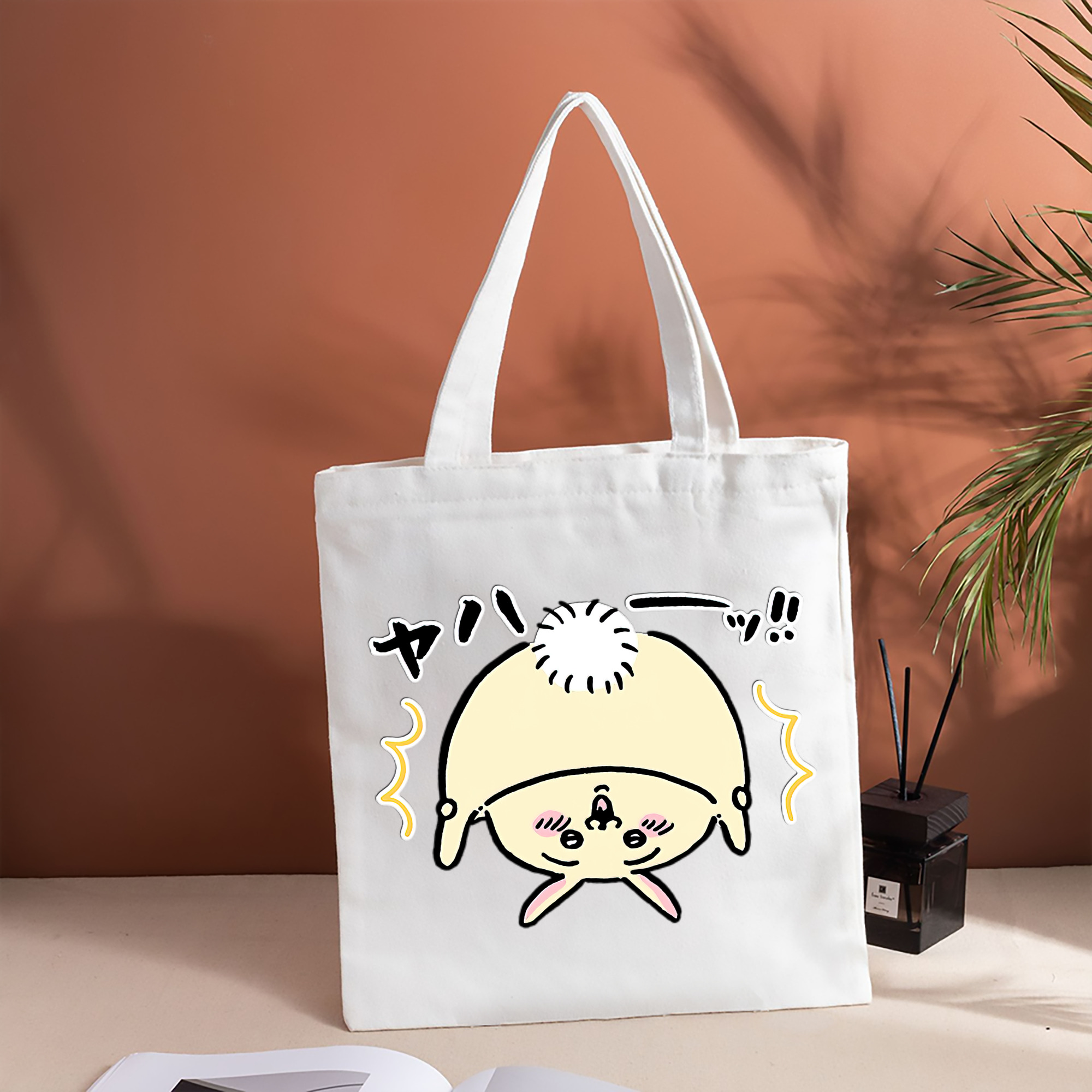 ちいかわ うさぎ Chii-kawa usagi 縦型キャンバス生地手提げバッグ　トートバッグ