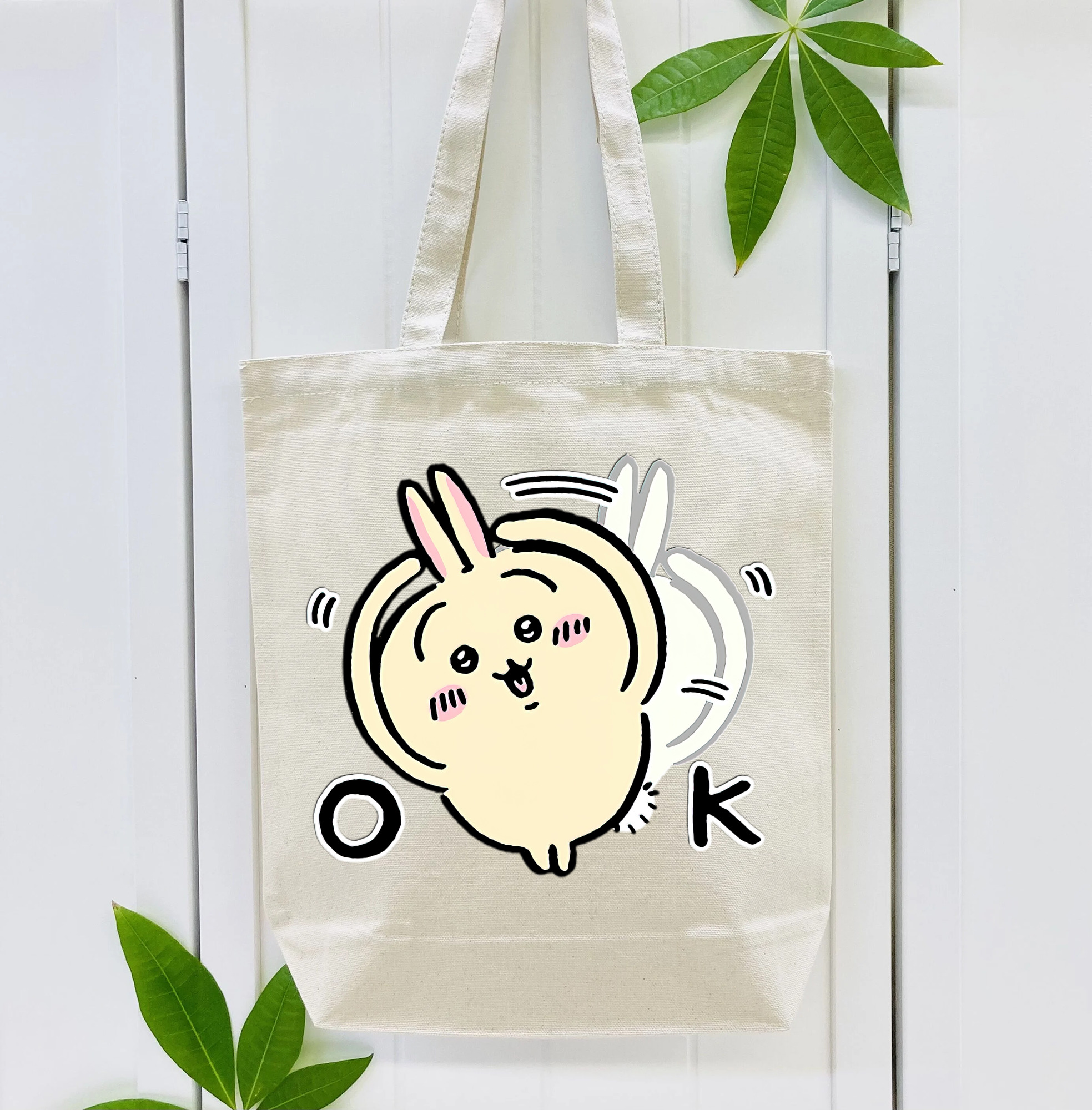 ちいかわ うさぎ Chii-kawa usagi 縦型キャンバス生地手提げバッグ　トートバッグ