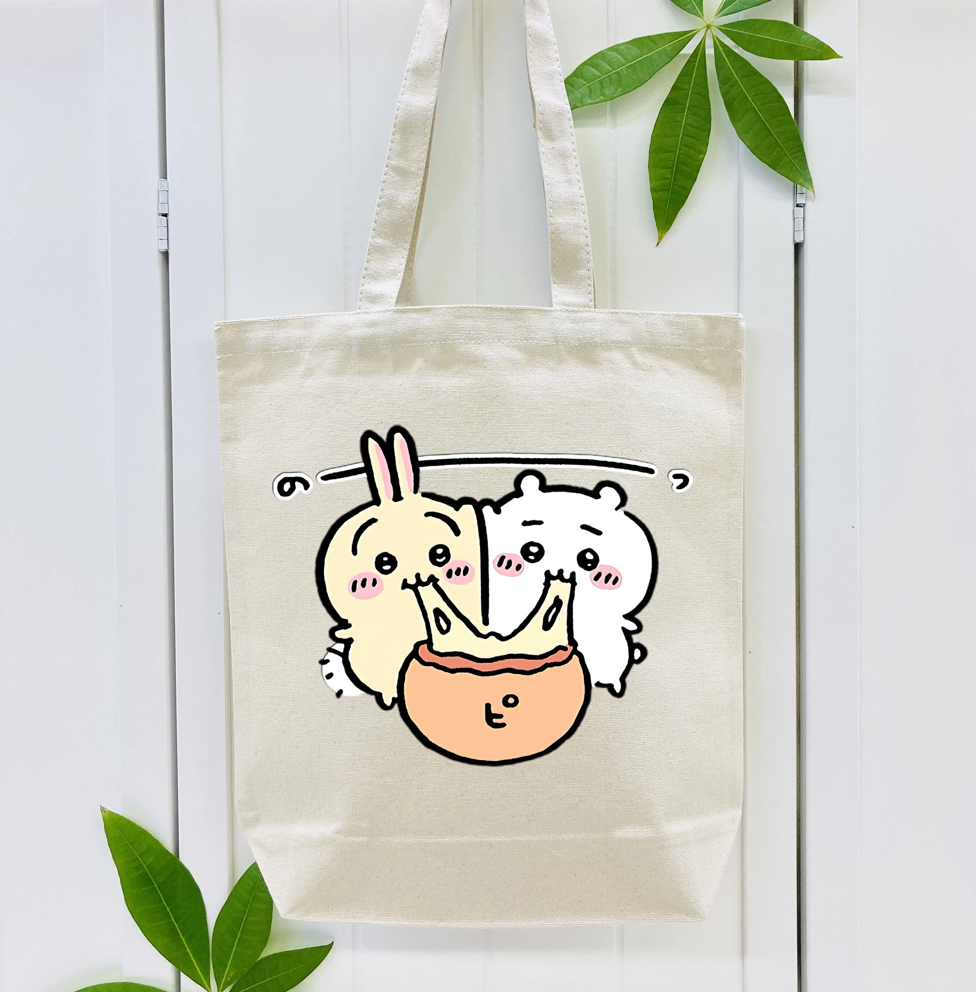 ちいかわ うさぎ Chii-kawa usagi 縦型キャンバス生地手提げバッグ　トートバッグ