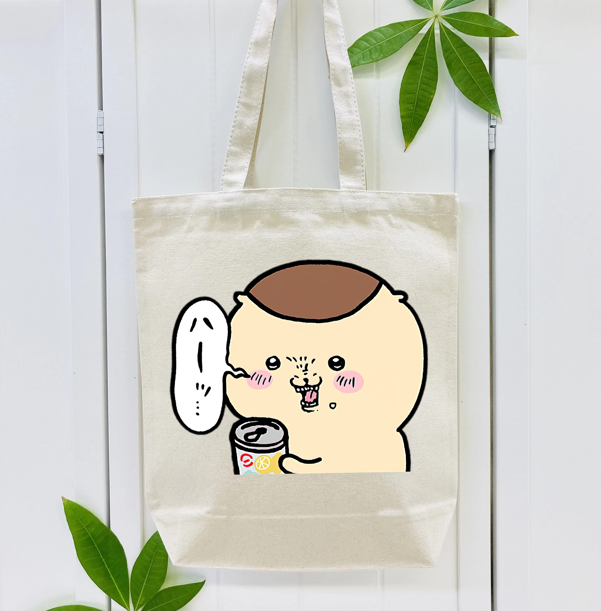 ちいかわ くりまんじゅう Chii-kawa kuri manjū 縦型キャンバス生地手提げバッグ　トートバッグ
