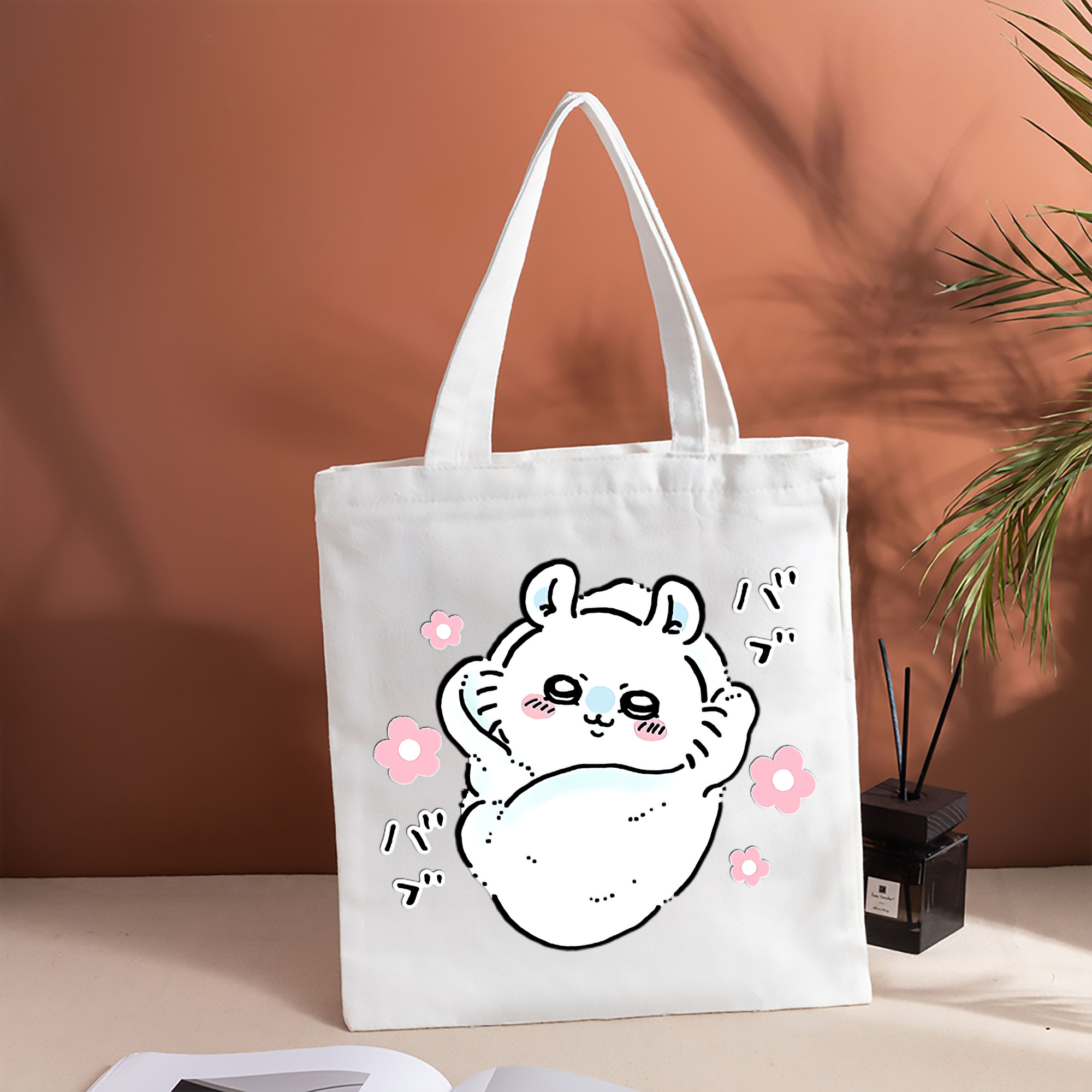 ちいかわ モモンガ Chii-kawa Momonga 縦型キャンバス生地手提げバッグ　トートバッグ