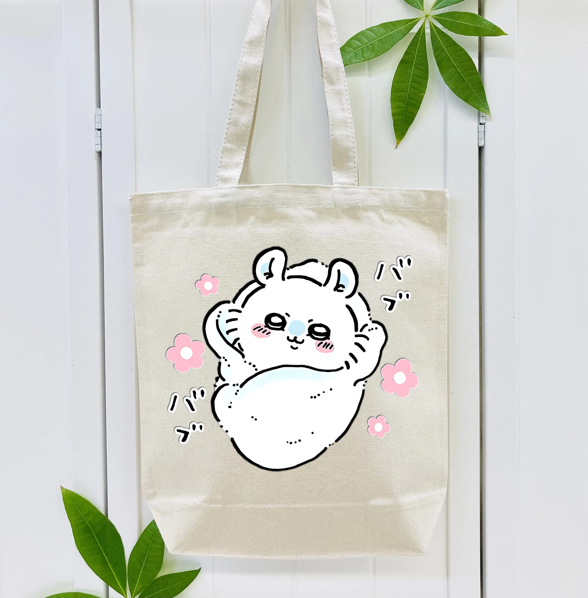 ちいかわ モモンガ Chii-kawa Momonga 縦型キャンバス生地手提げバッグ　トートバッグ