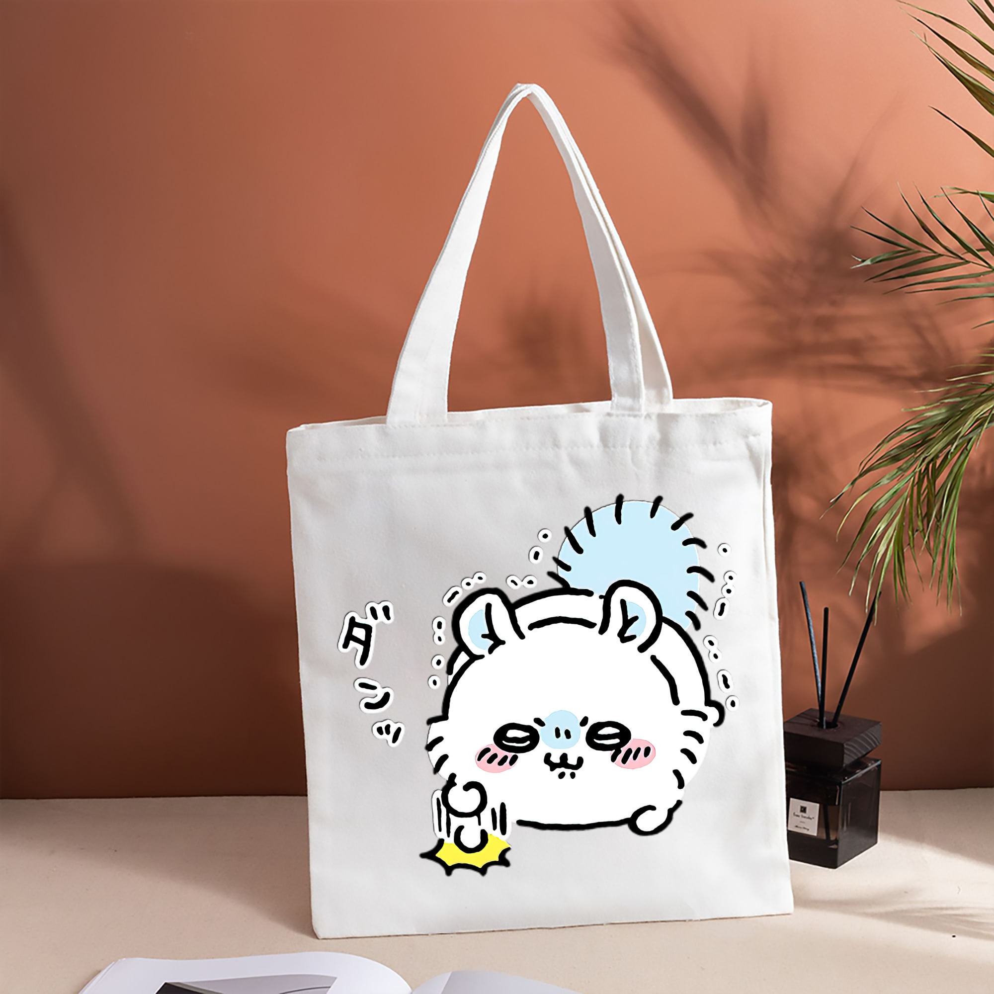 ちいかわ モモンガ Chii-kawa Momonga 縦型キャンバス生地手提げバッグ　トートバッグ