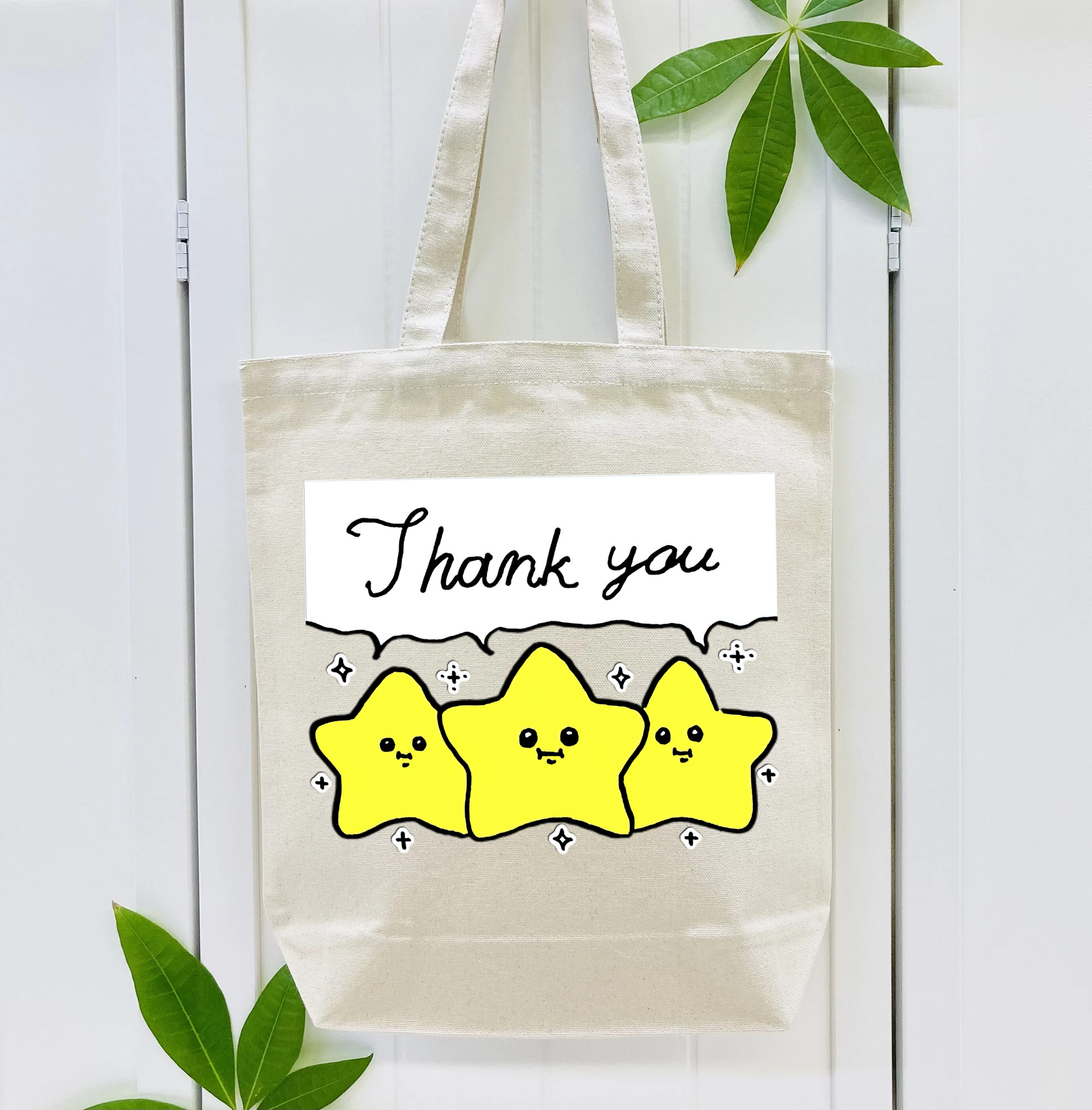 ちいかわ 流れ星 Chii-kawa Shooting star 縦型キャンバス生地手提げバッグ　トートバッグ