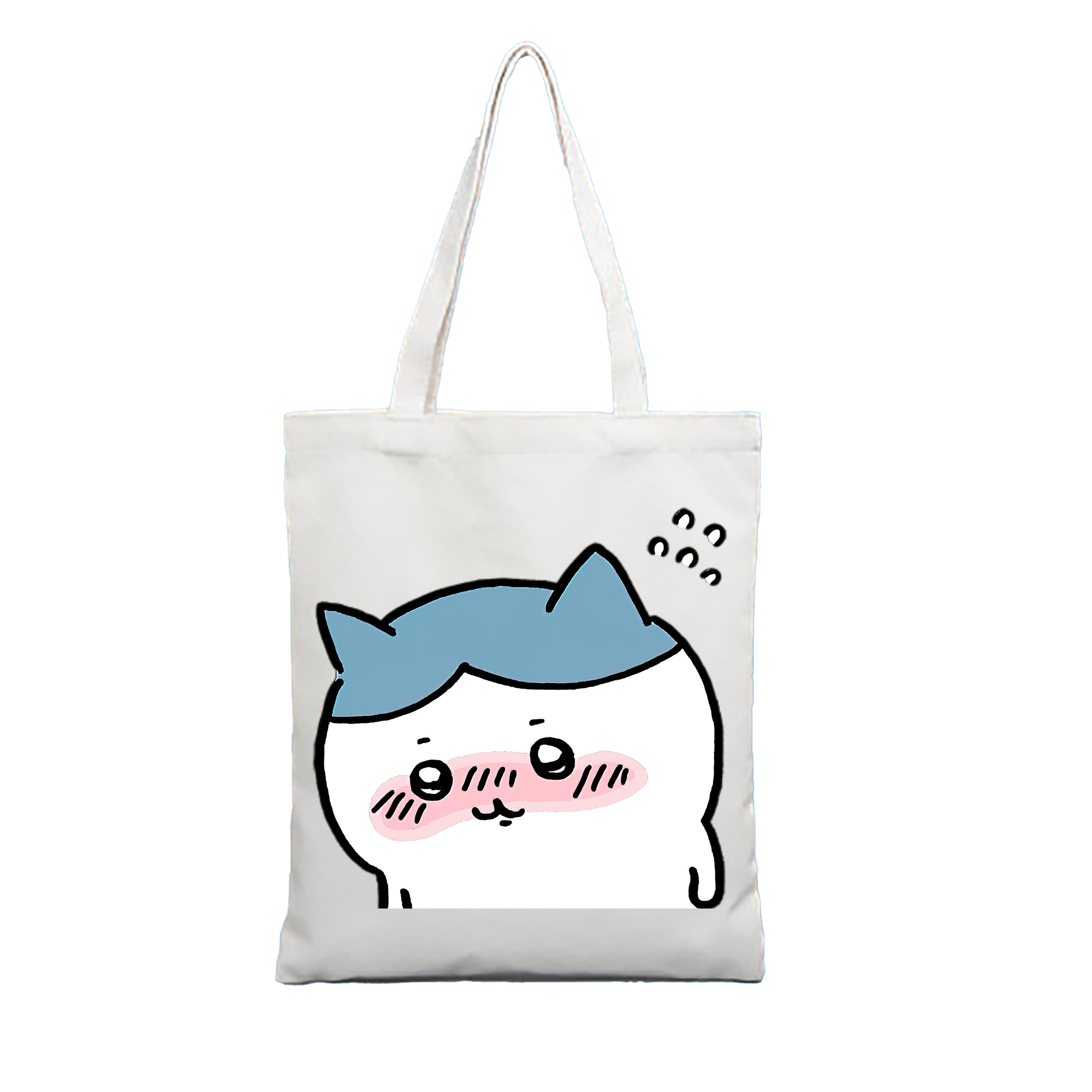 （画像用） ちいかわ ハチワレ Chii-kawa hachiware 縦型キャンバス生地手提げバッグ　トートバッグ