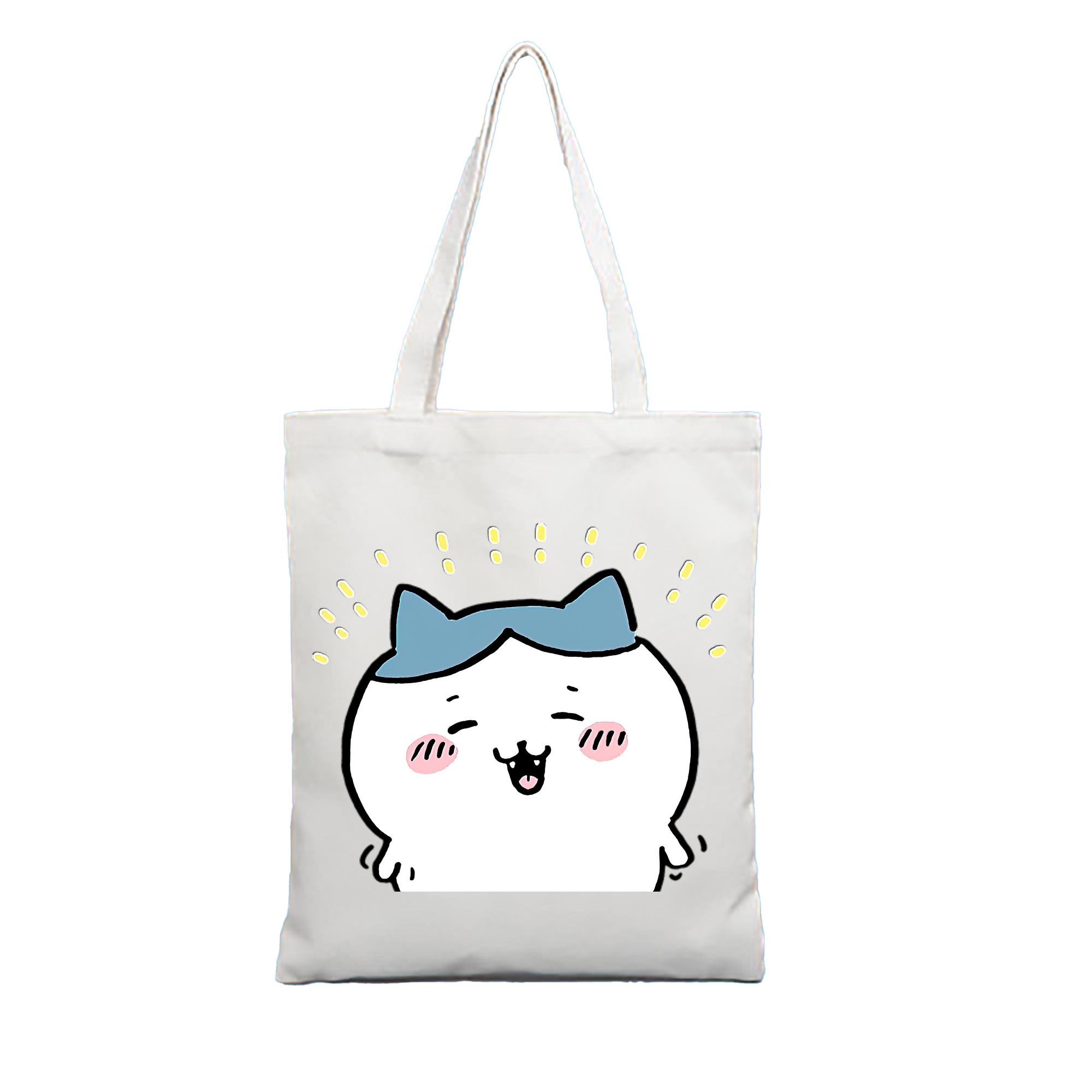（画像用） ちいかわ ハチワレ Chii-kawa hachiware 縦型キャンバス生地手提げバッグ　トートバッグ
