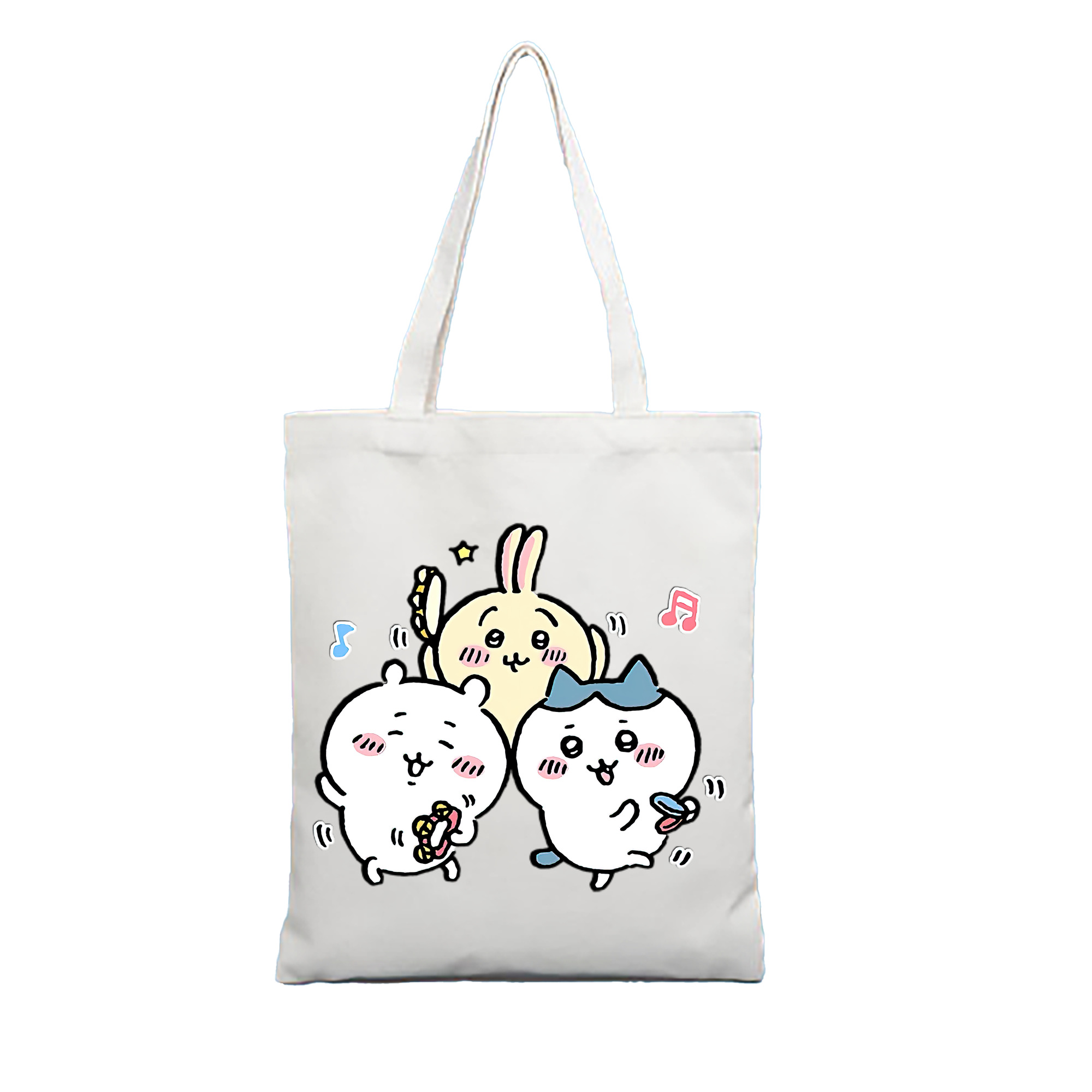 （画像用） ちいかわ ハチワレ Chii-kawa hachiware 縦型キャンバス生地手提げバッグ　トートバッグ