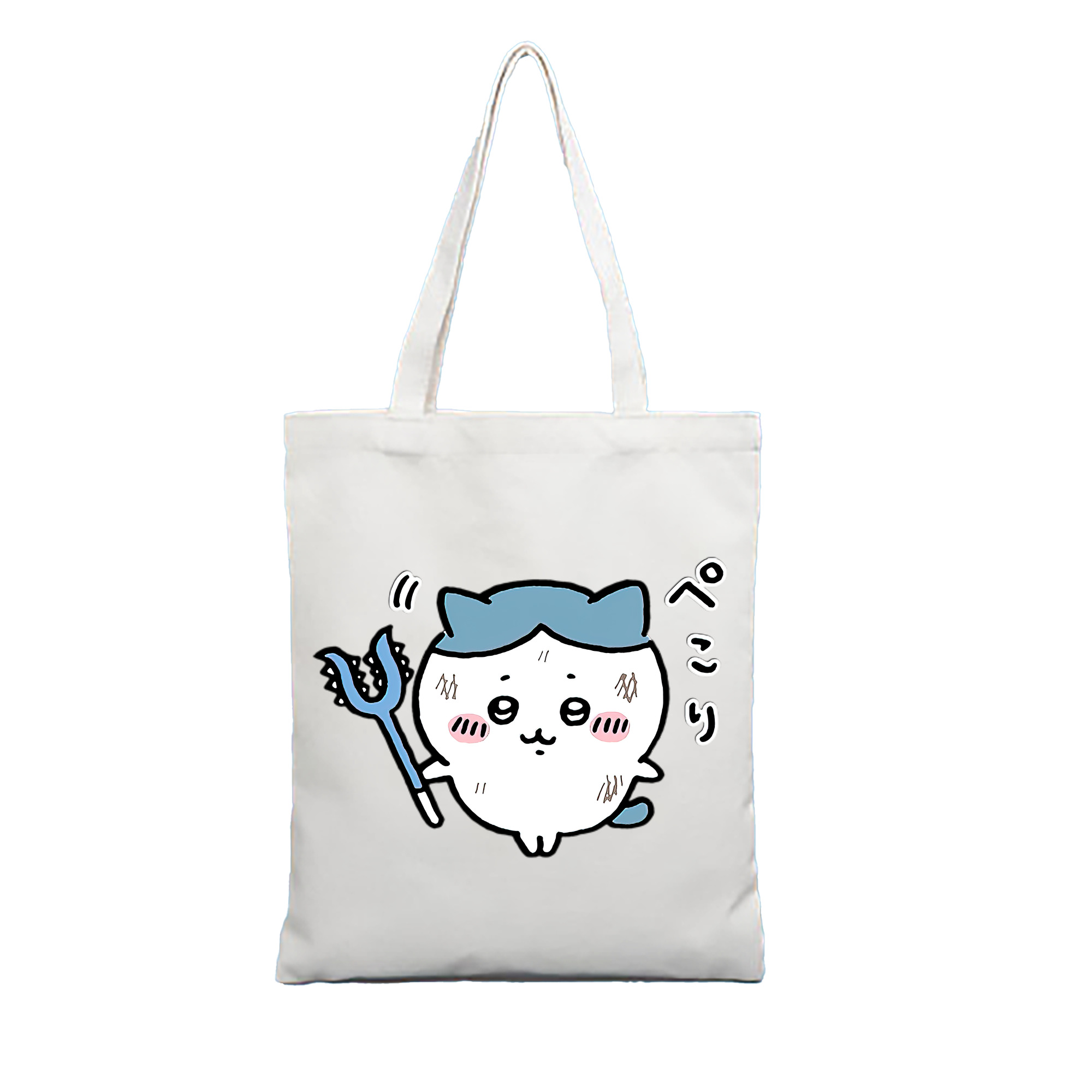 （画像用） ちいかわ ハチワレ Chii-kawa hachiware 縦型キャンバス生地手提げバッグ　トートバッグ