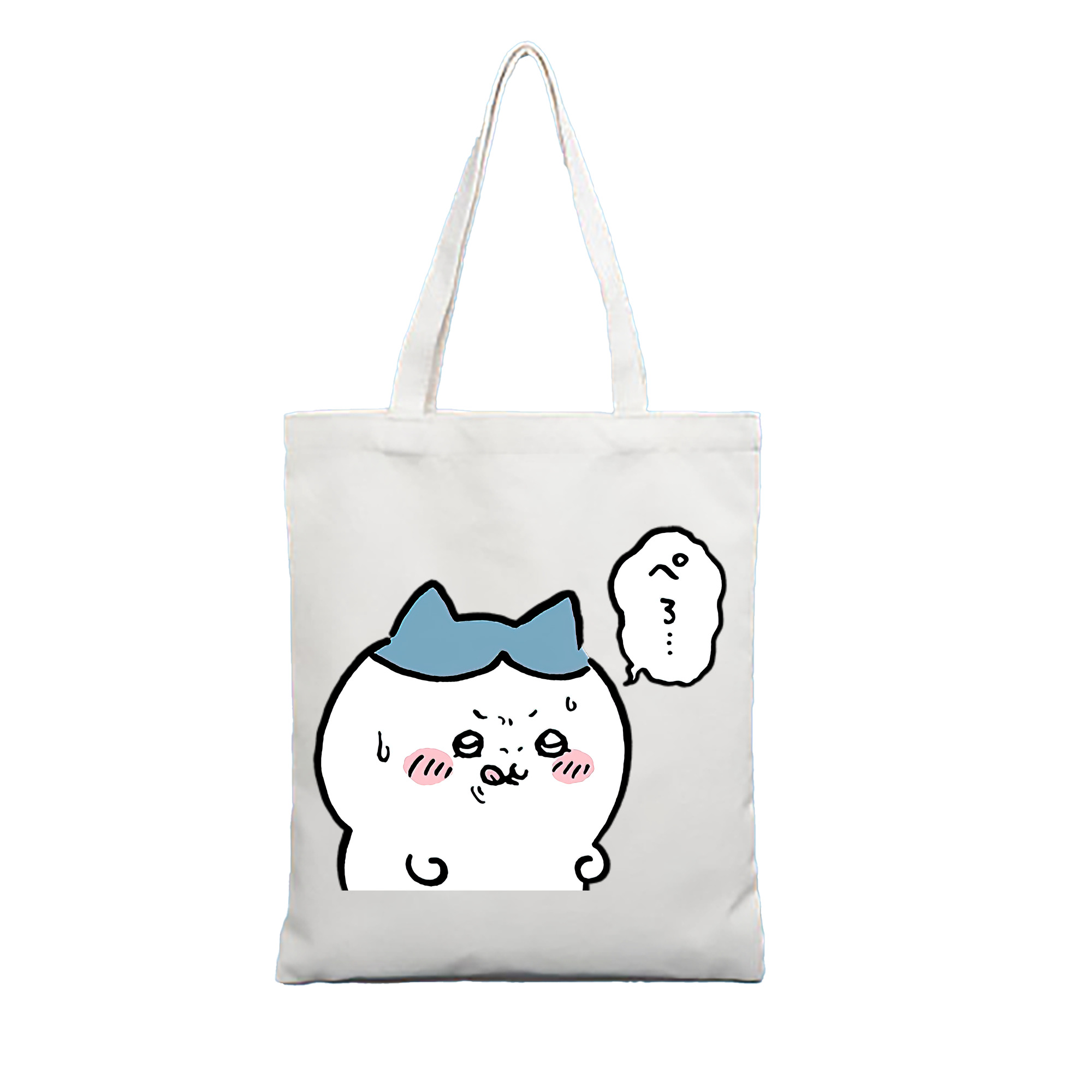 （画像用） ちいかわ ハチワレ Chii-kawa hachiware 縦型キャンバス生地手提げバッグ　トートバッグ