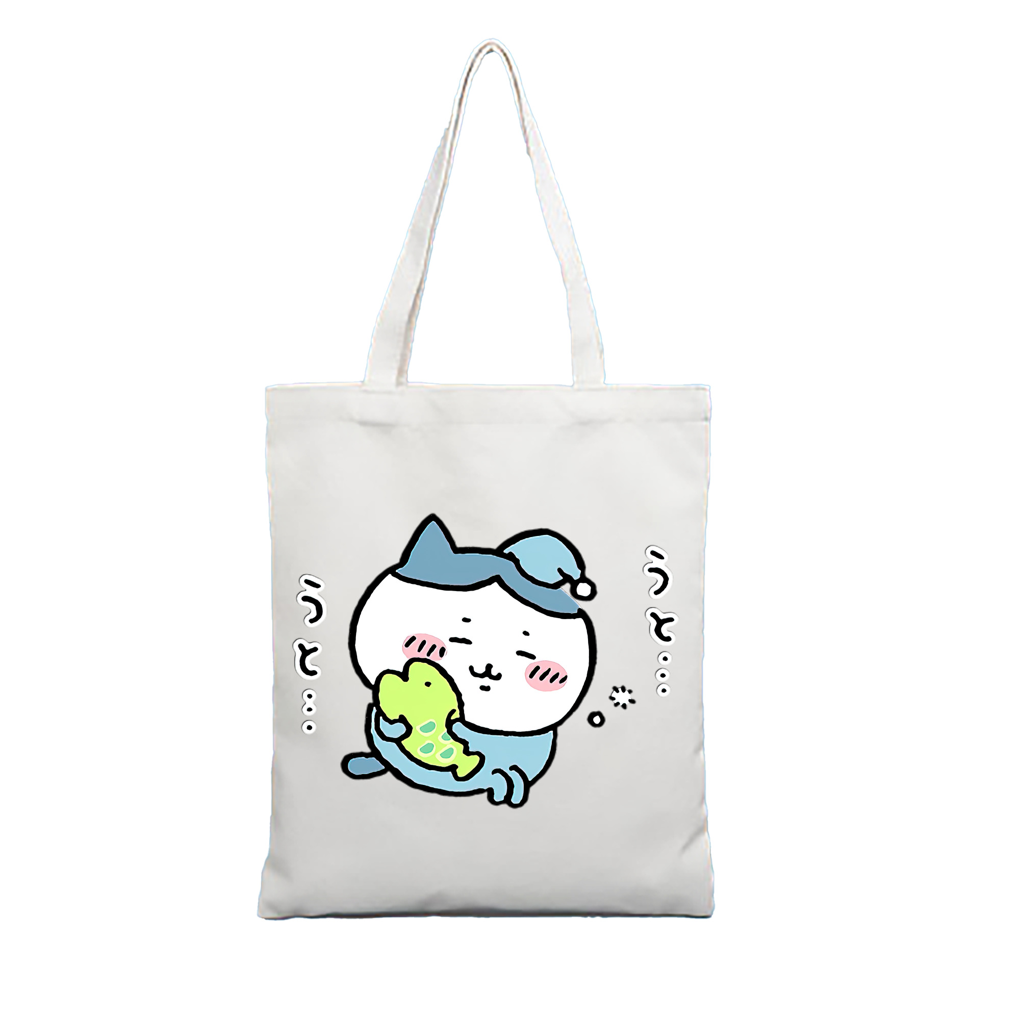 （画像用） ちいかわ ハチワレ Chii-kawa hachiware 縦型キャンバス生地手提げバッグ　トートバッグ