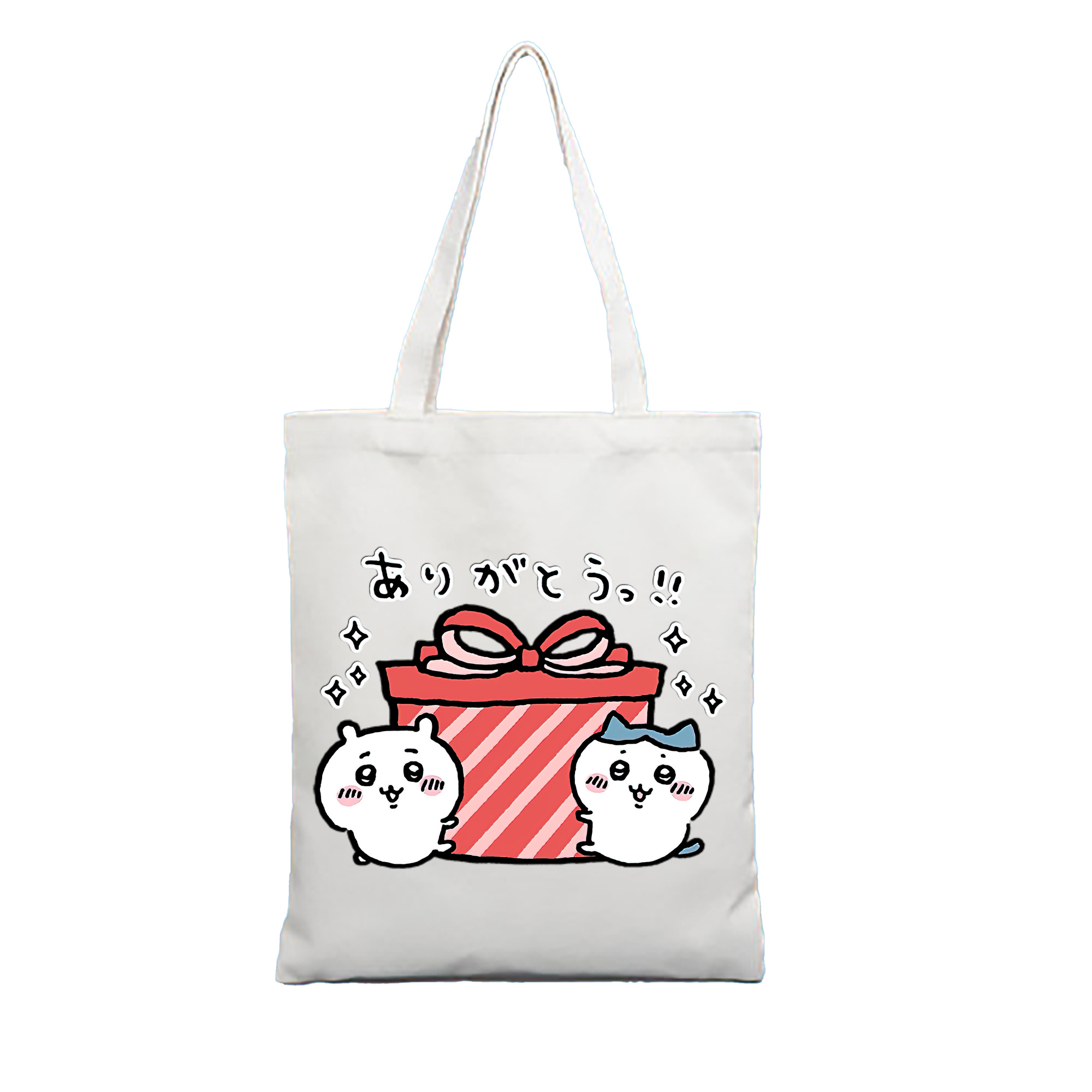 （画像用） ちいかわ ハチワレ Chii-kawa hachiware 縦型キャンバス生地手提げバッグ　トートバッグ