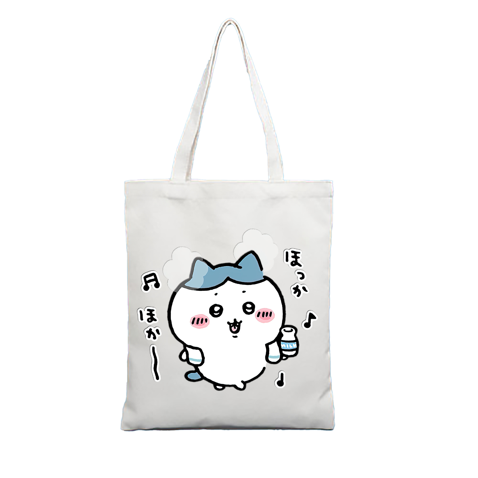 （画像用） ちいかわ ハチワレ Chii-kawa hachiware 縦型キャンバス生地手提げバッグ　トートバッグ