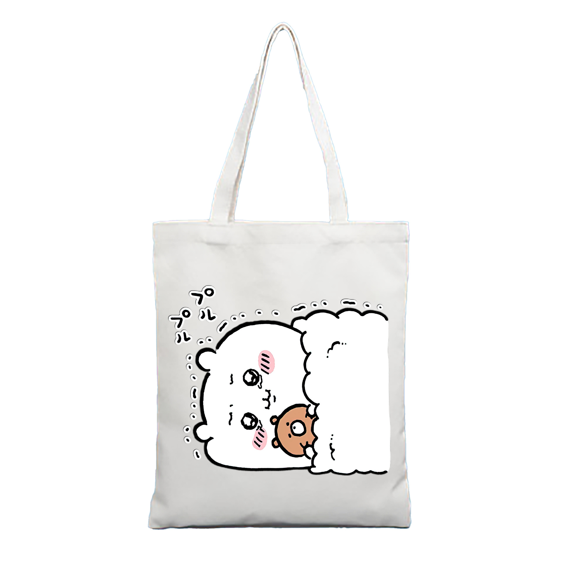 （画像用） ちいかわ ちいかわ Chii-kawa chiikawa 縦型キャンバス生地手提げバッグ　トートバッグ
