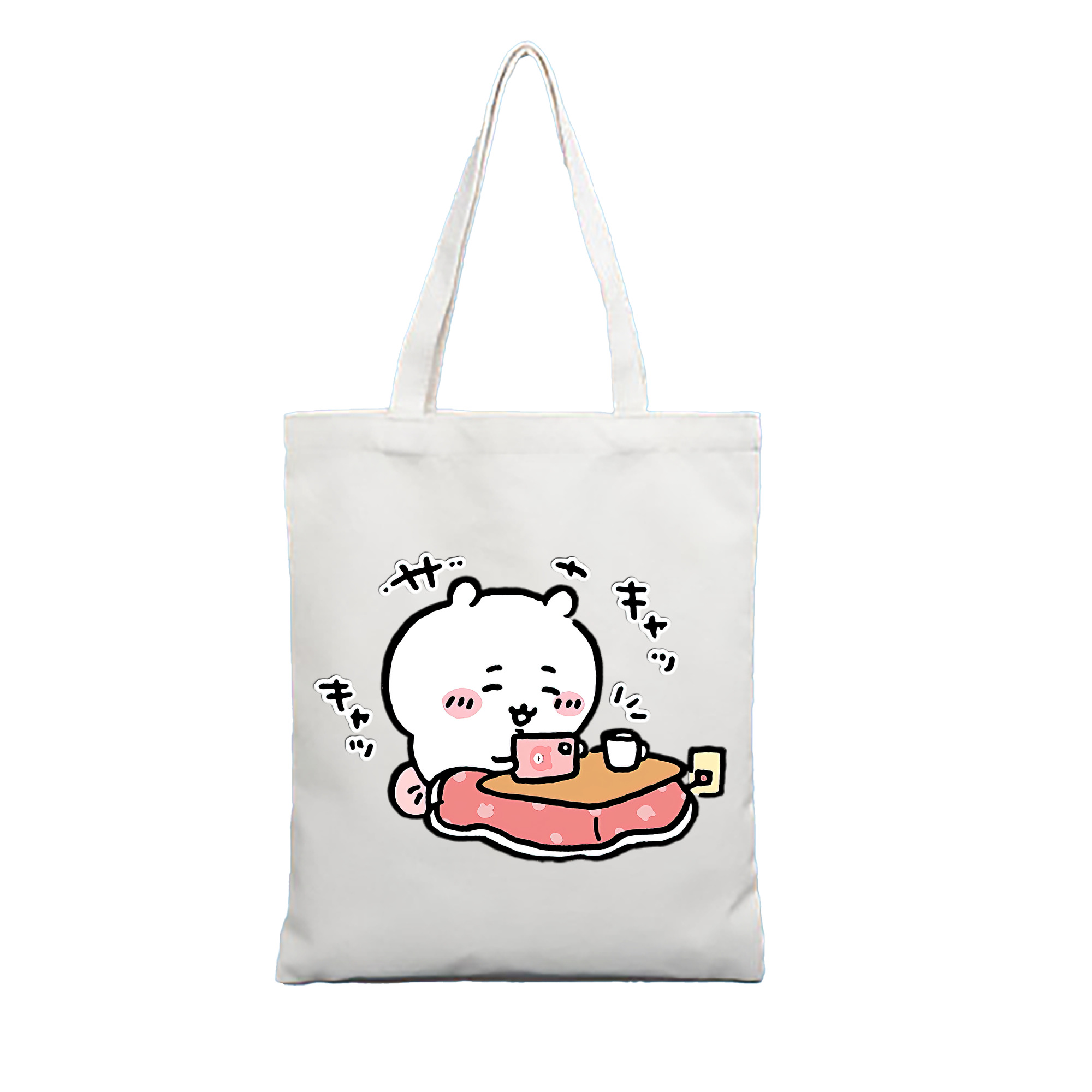 （画像用） ちいかわ ちいかわ Chii-kawa chiikawa 縦型キャンバス生地手提げバッグ　トートバッグ