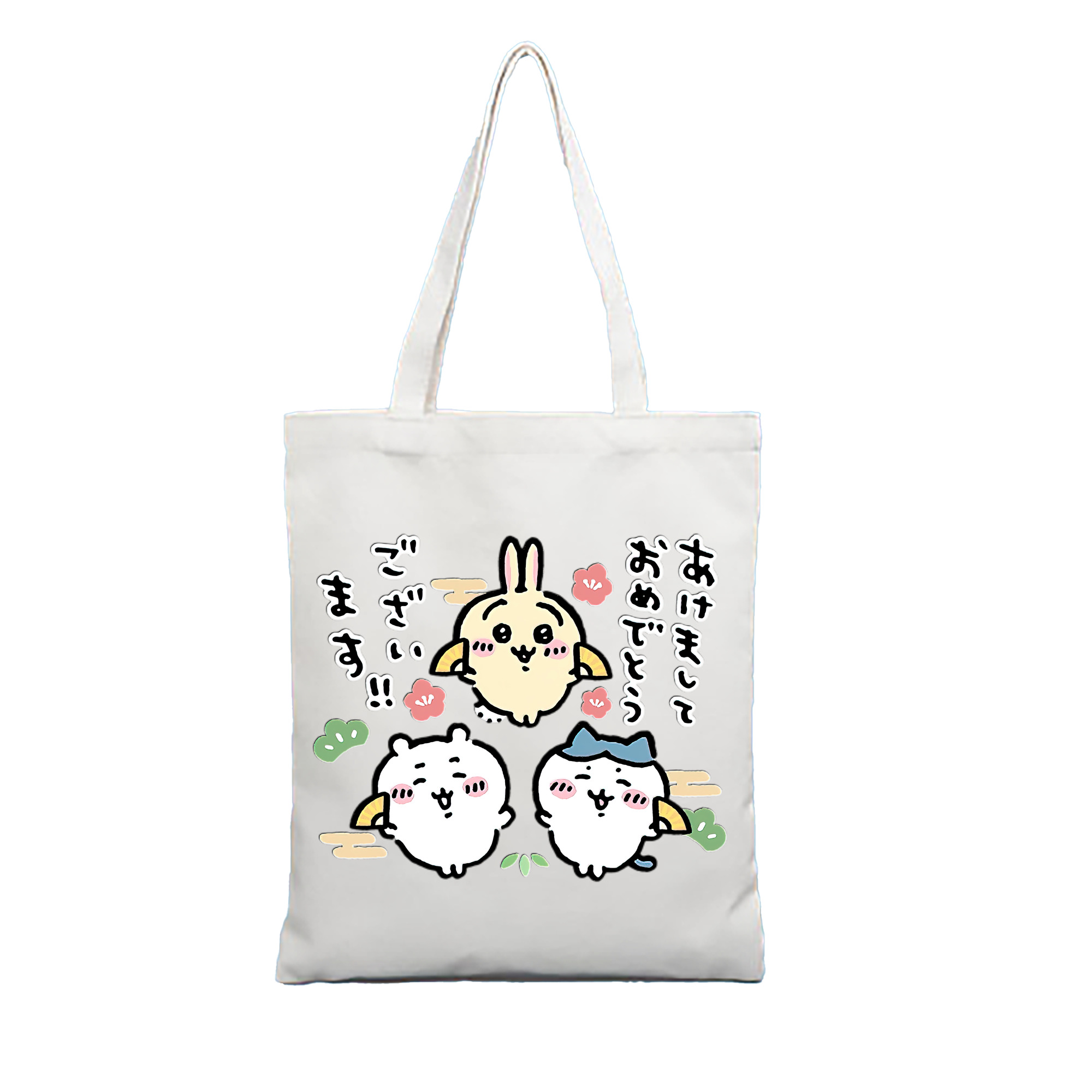 （画像用） ちいかわ ちいかわ Chii-kawa chiikawa 縦型キャンバス生地手提げバッグ　トートバッグ
