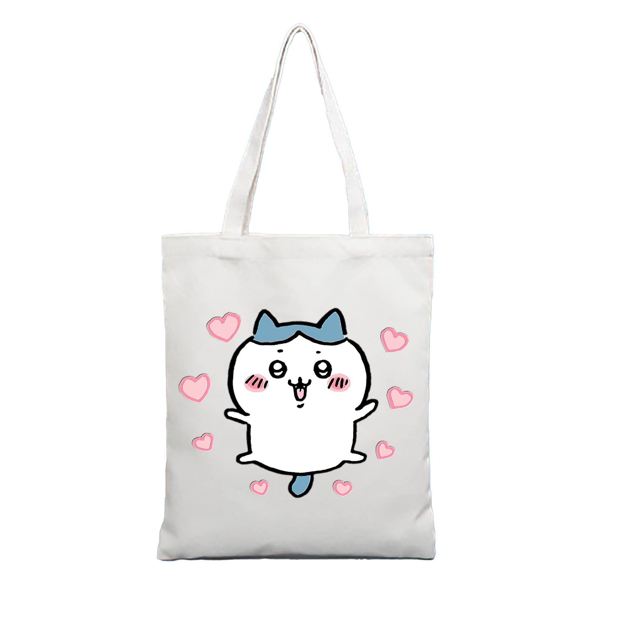 （画像用） ちいかわ ハチワレ Chii-kawa hachiware 縦型キャンバス生地手提げバッグ　トートバッグ