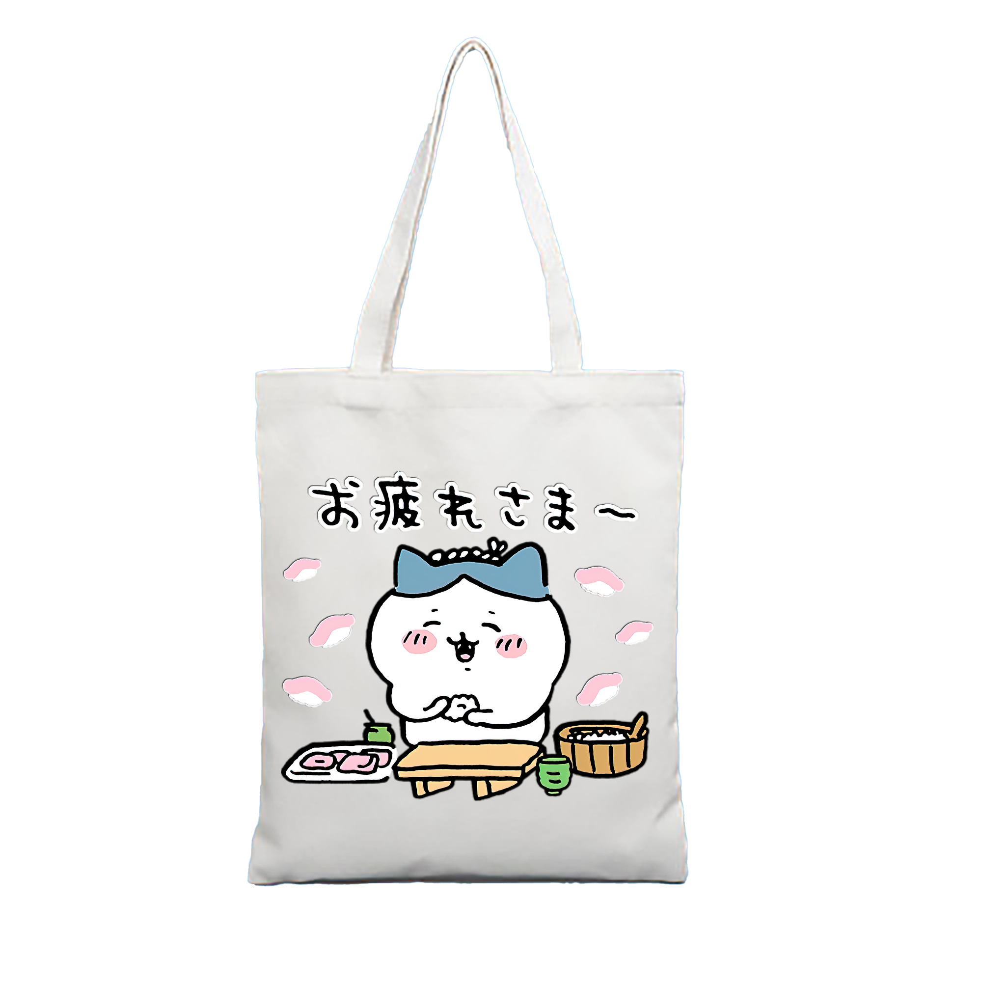 （画像用） ちいかわ ハチワレ Chii-kawa hachiware 縦型キャンバス生地手提げバッグ　トートバッグ
