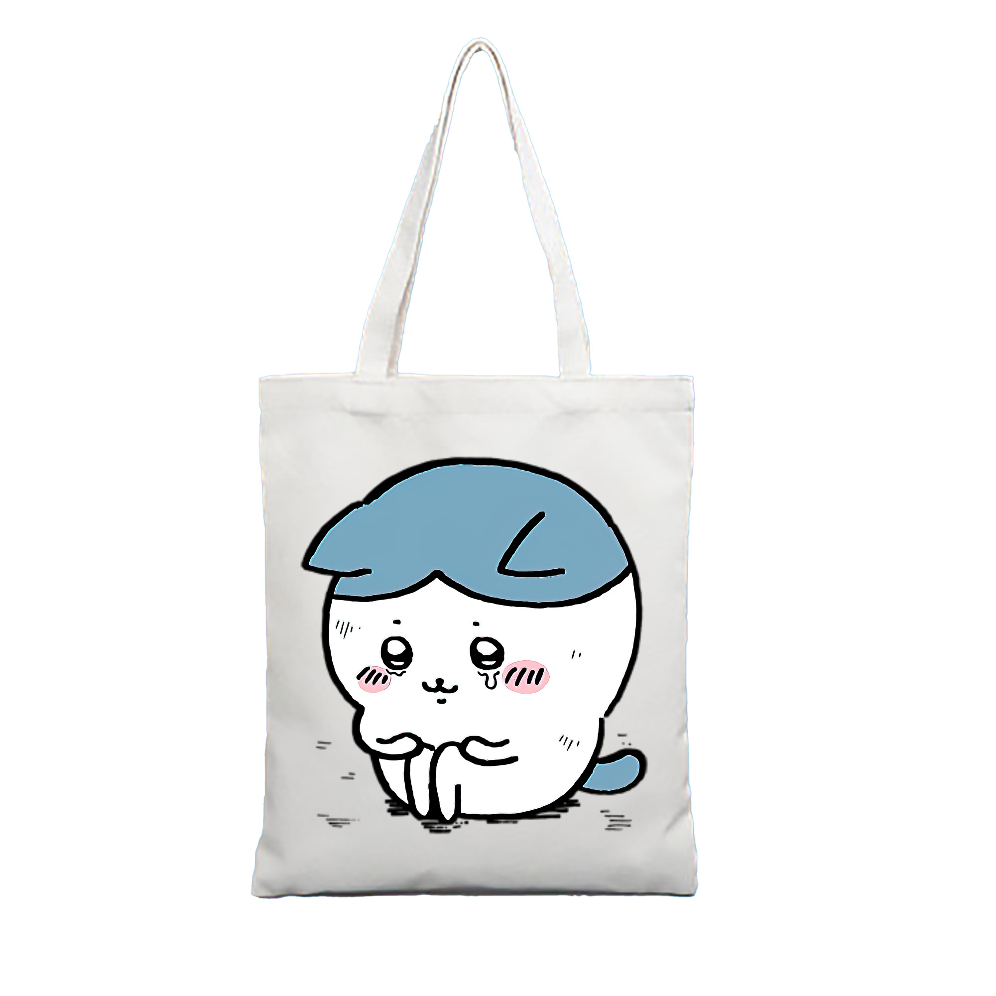 （画像用） ちいかわ ハチワレ Chii-kawa hachiware 縦型キャンバス生地手提げバッグ　トートバッグ