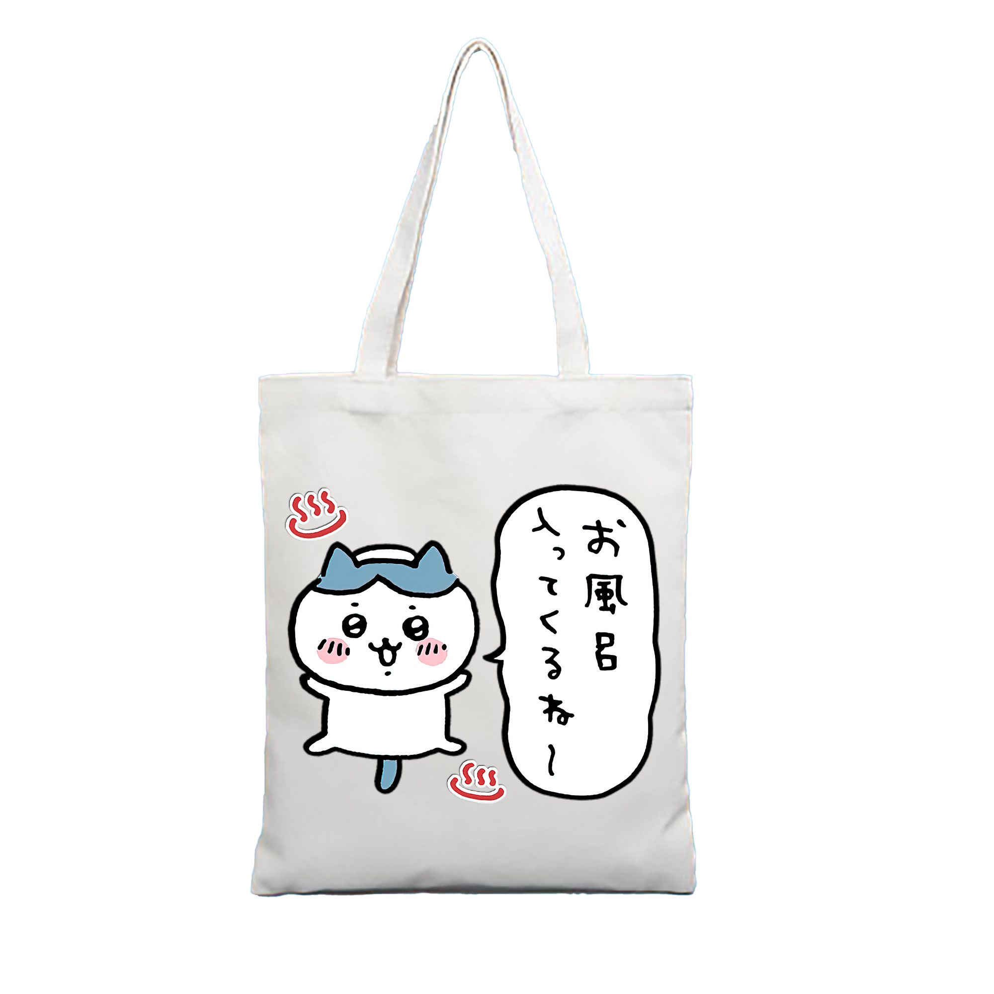 （画像用） ちいかわ ハチワレ Chii-kawa hachiware 縦型キャンバス生地手提げバッグ　トートバッグ