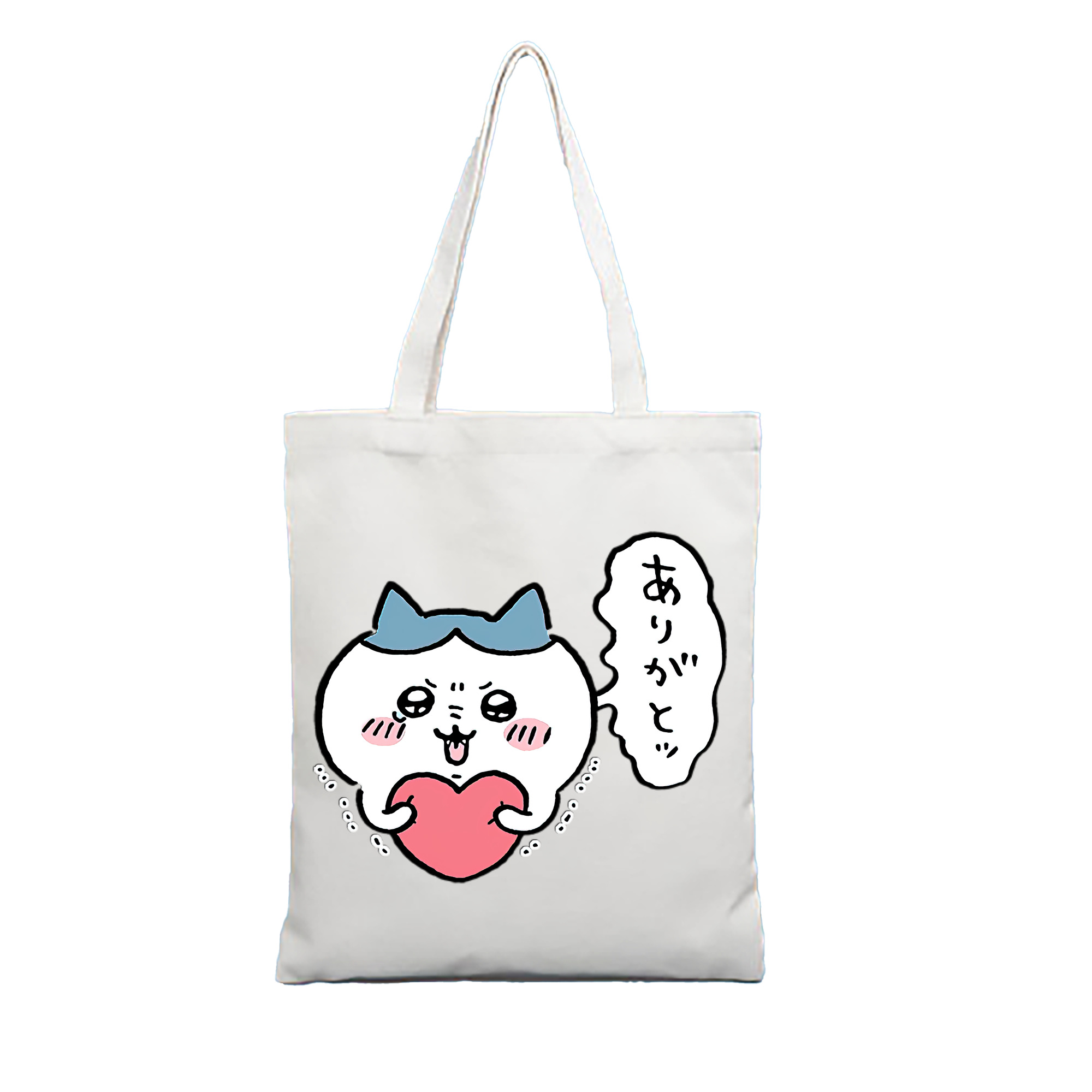 （画像用） ちいかわ ハチワレ Chii-kawa hachiware 縦型キャンバス生地手提げバッグ　トートバッグ