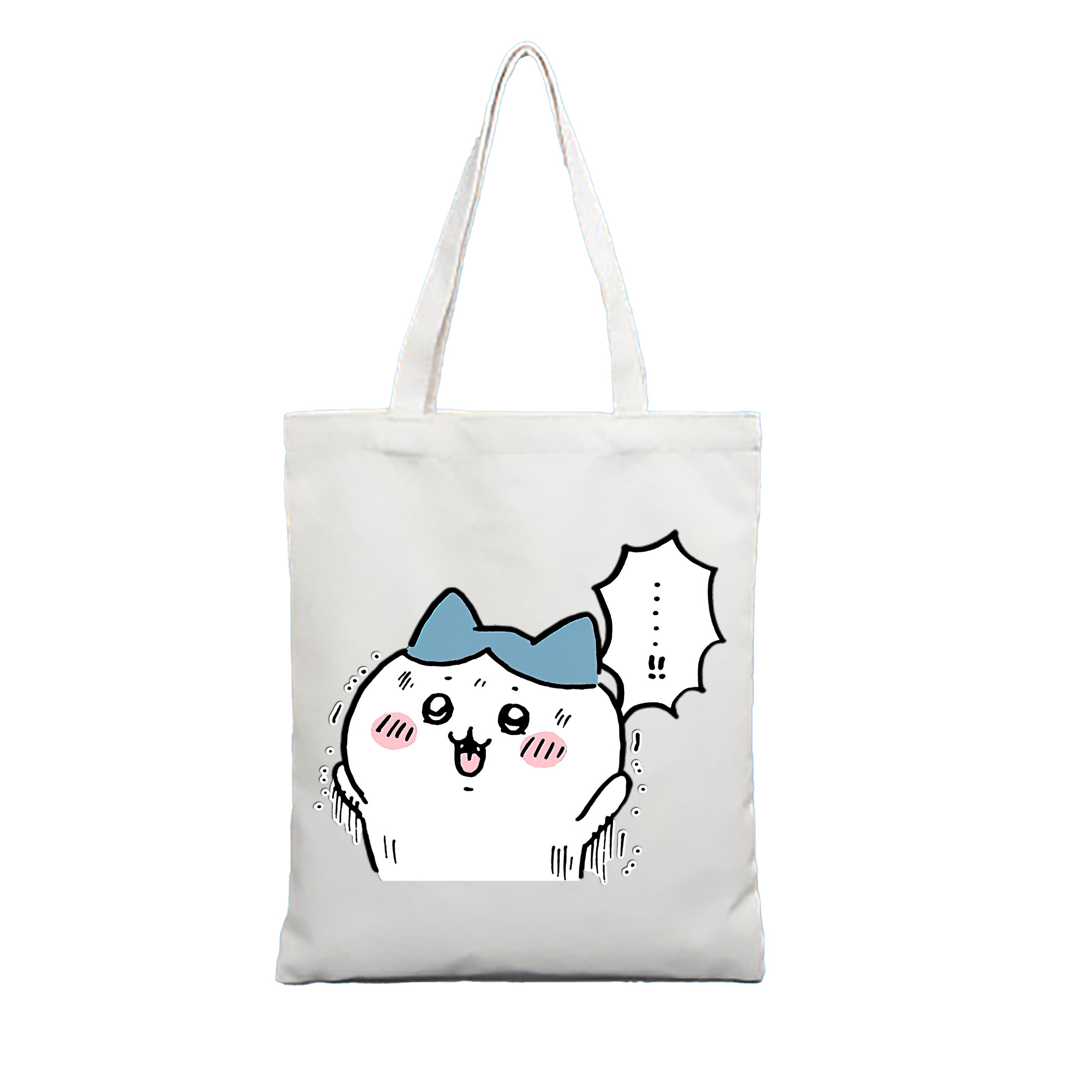 （画像用） ちいかわ ハチワレ Chii-kawa hachiware 縦型キャンバス生地手提げバッグ　トートバッグ