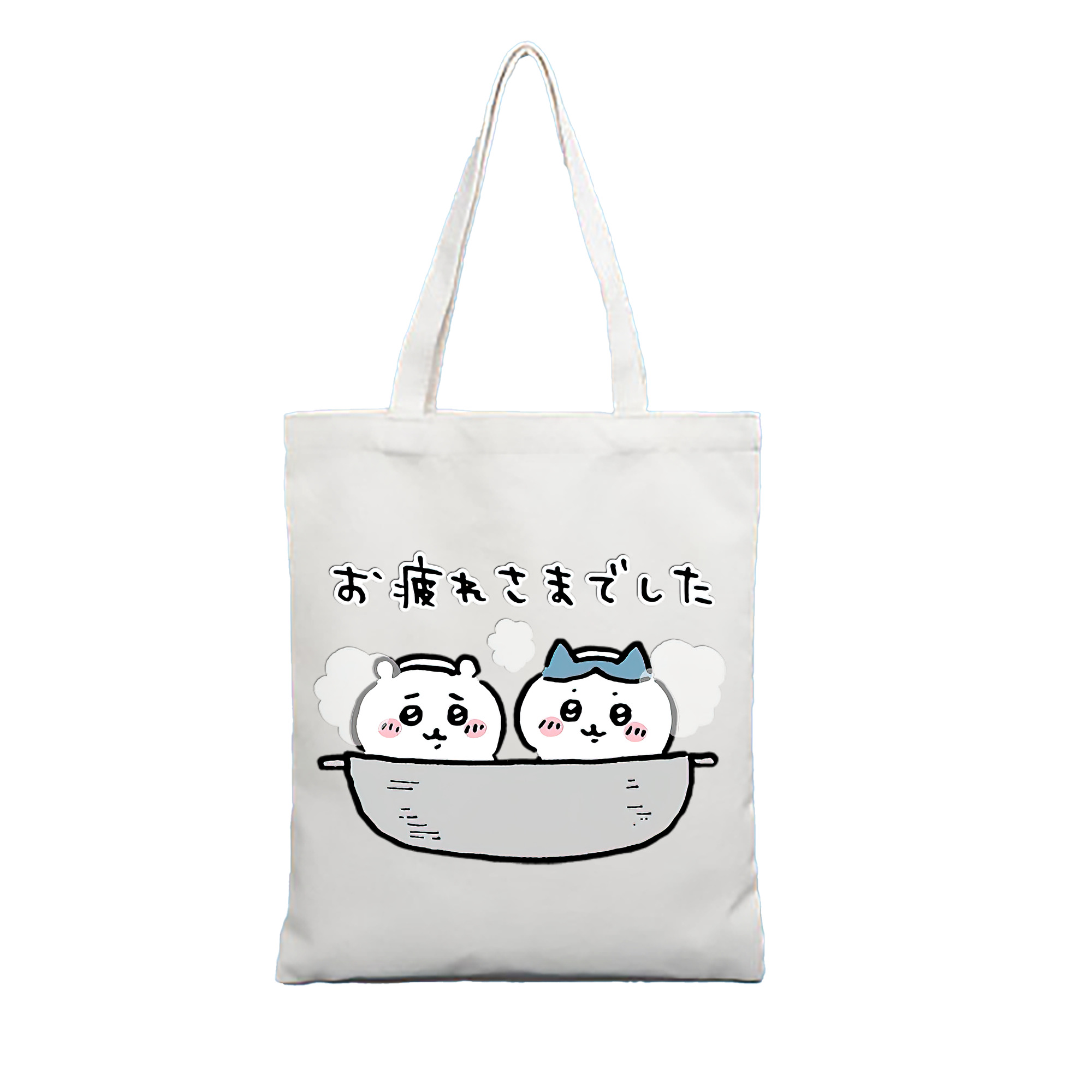 （画像用） ちいかわ ハチワレ Chii-kawa hachiware 縦型キャンバス生地手提げバッグ　トートバッグ