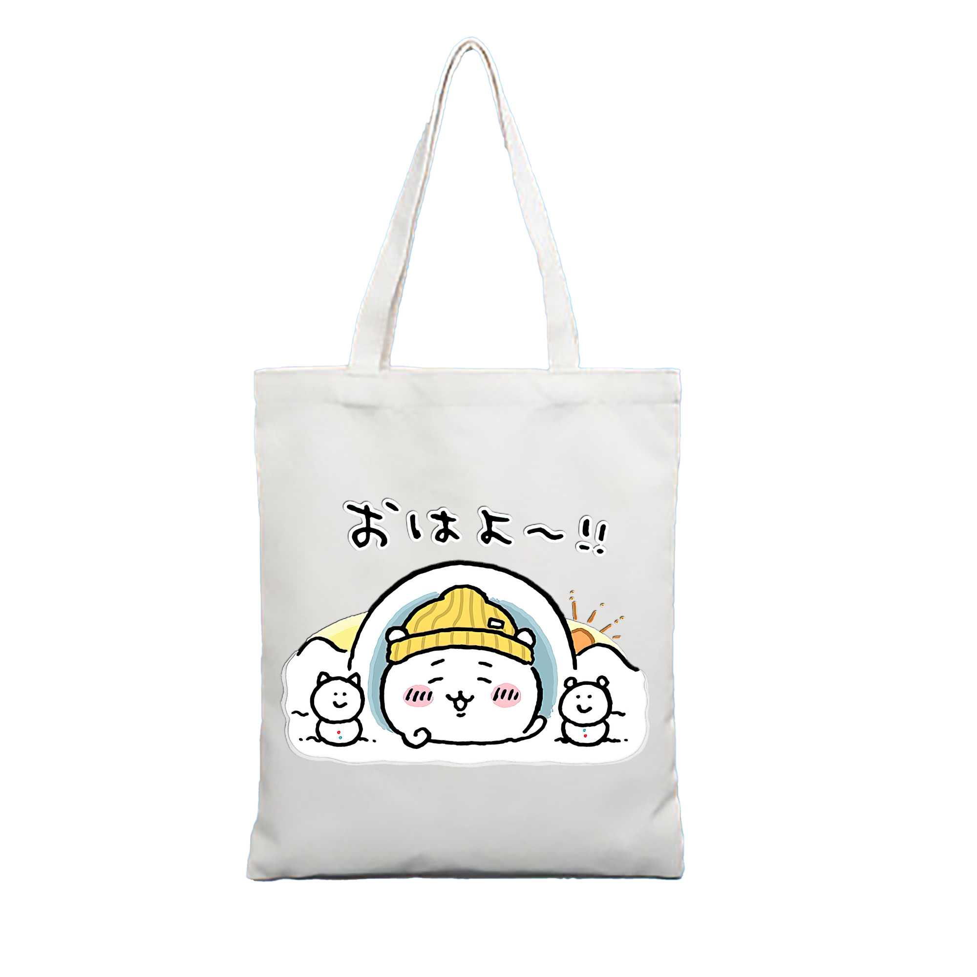 （画像用） ちいかわ ちいかわ Chii-kawa chiikawa 縦型キャンバス生地手提げバッグ　トートバッグ