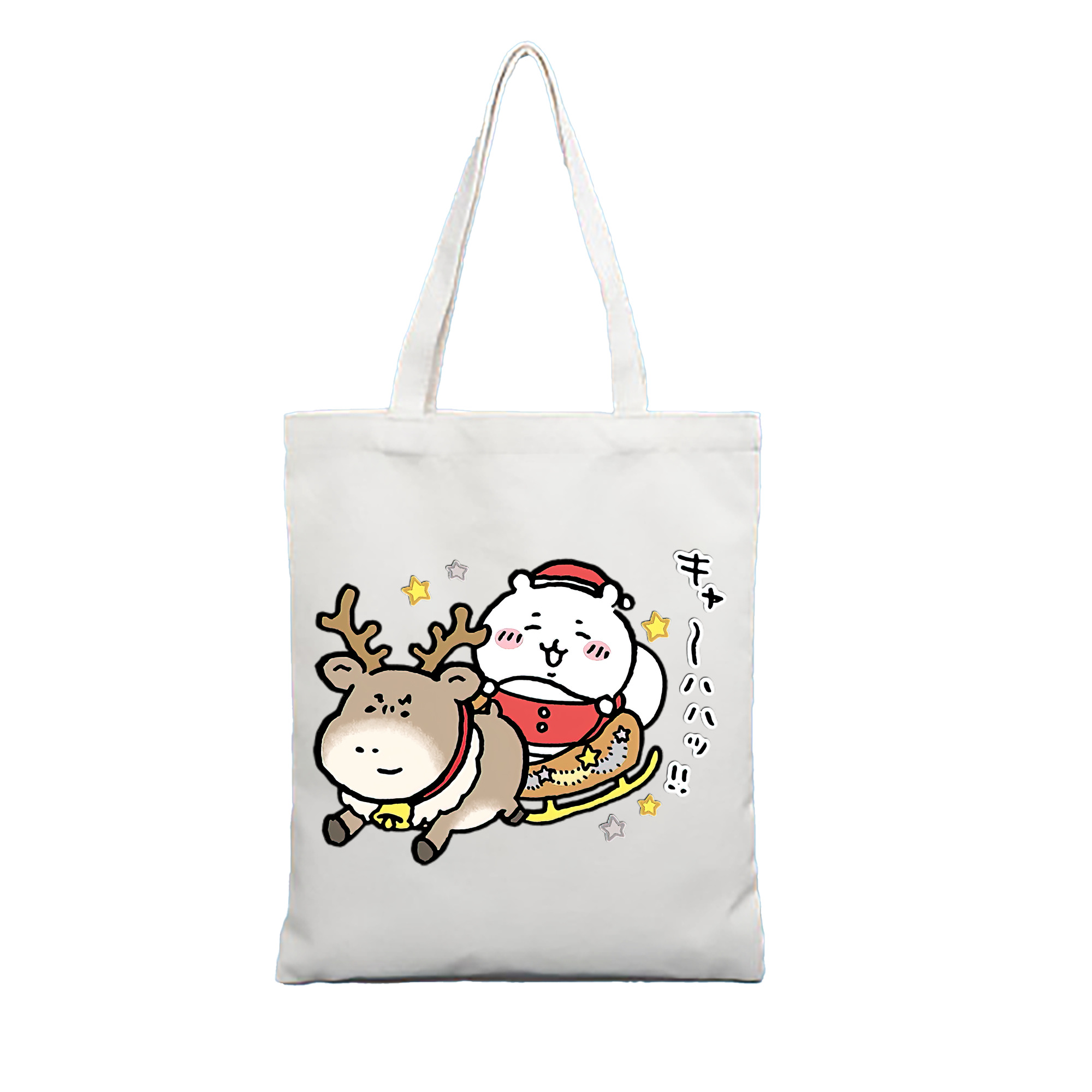 （画像用） ちいかわ ちいかわ Chii-kawa chiikawa 縦型キャンバス生地手提げバッグ　トートバッグ