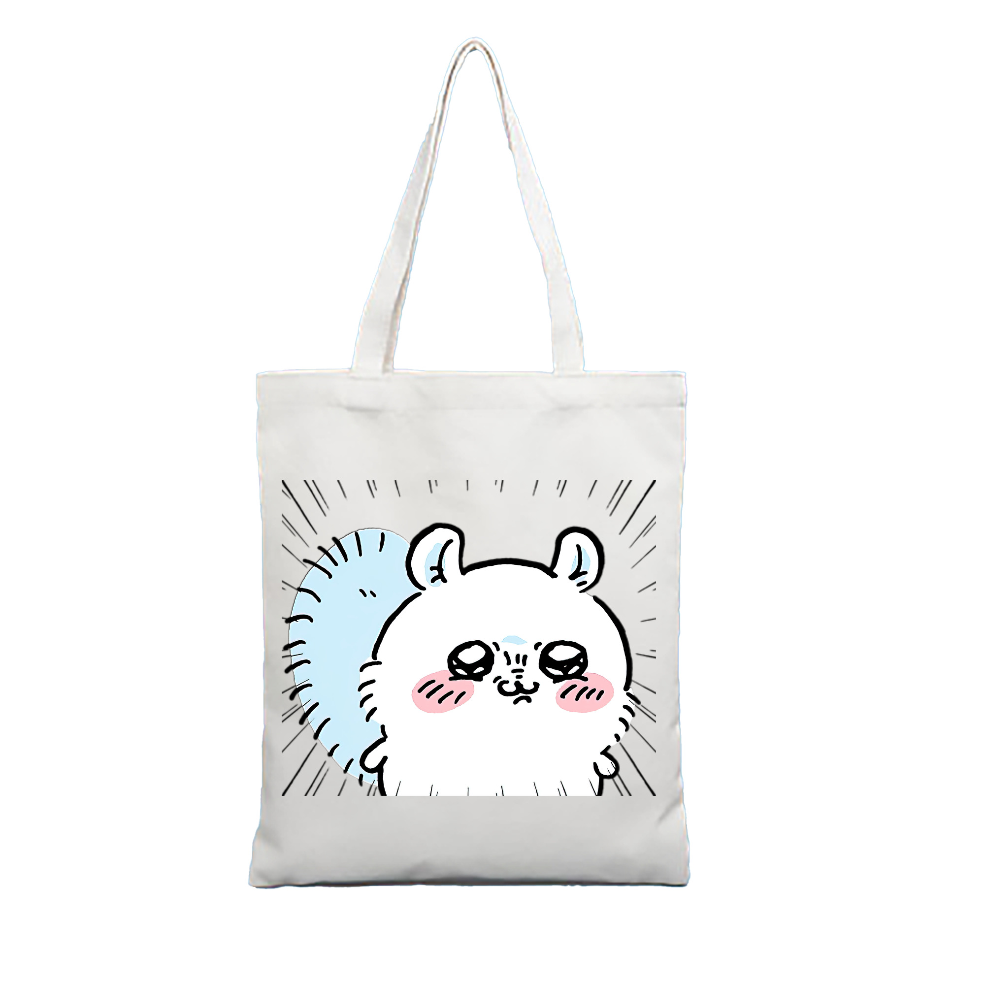 （画像用） ちいかわ モモンガ Chii-kawa Momonga 縦型キャンバス生地手提げバッグ　トートバッグ