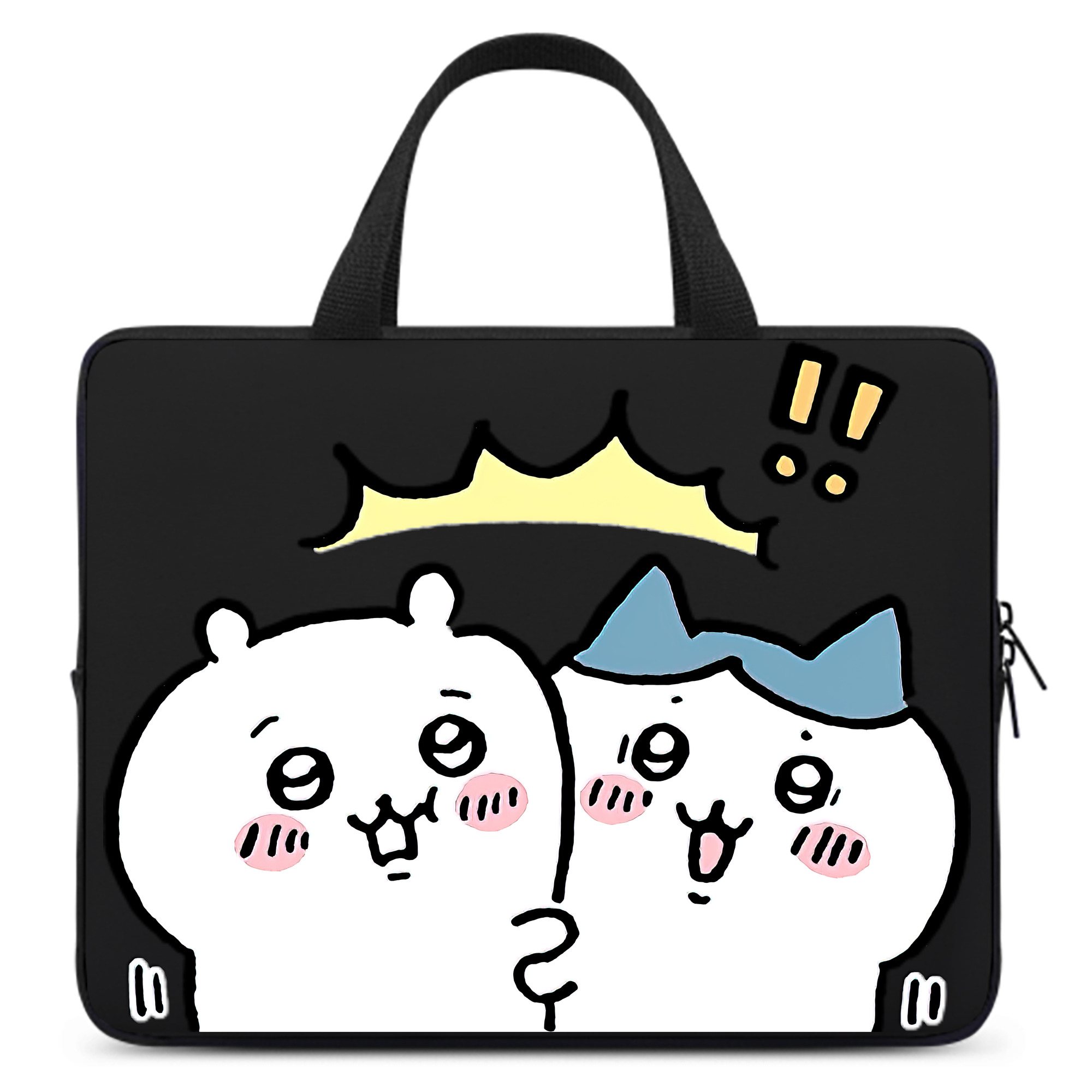 （画像用） ちいかわ ハチワレ Chii-kawa hachiware 手提げノートパソコンバッグ