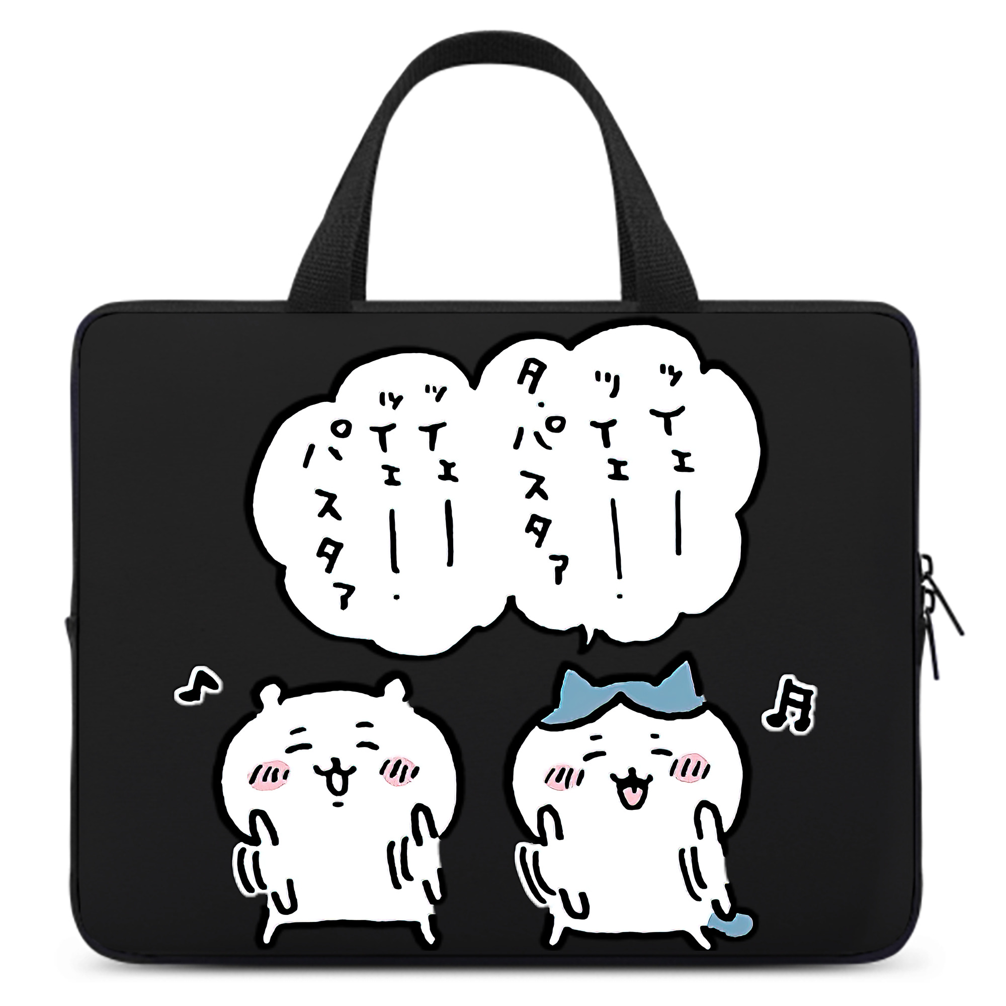 （画像用） ちいかわ ハチワレ Chii-kawa hachiware 手提げノートパソコンバッグ
