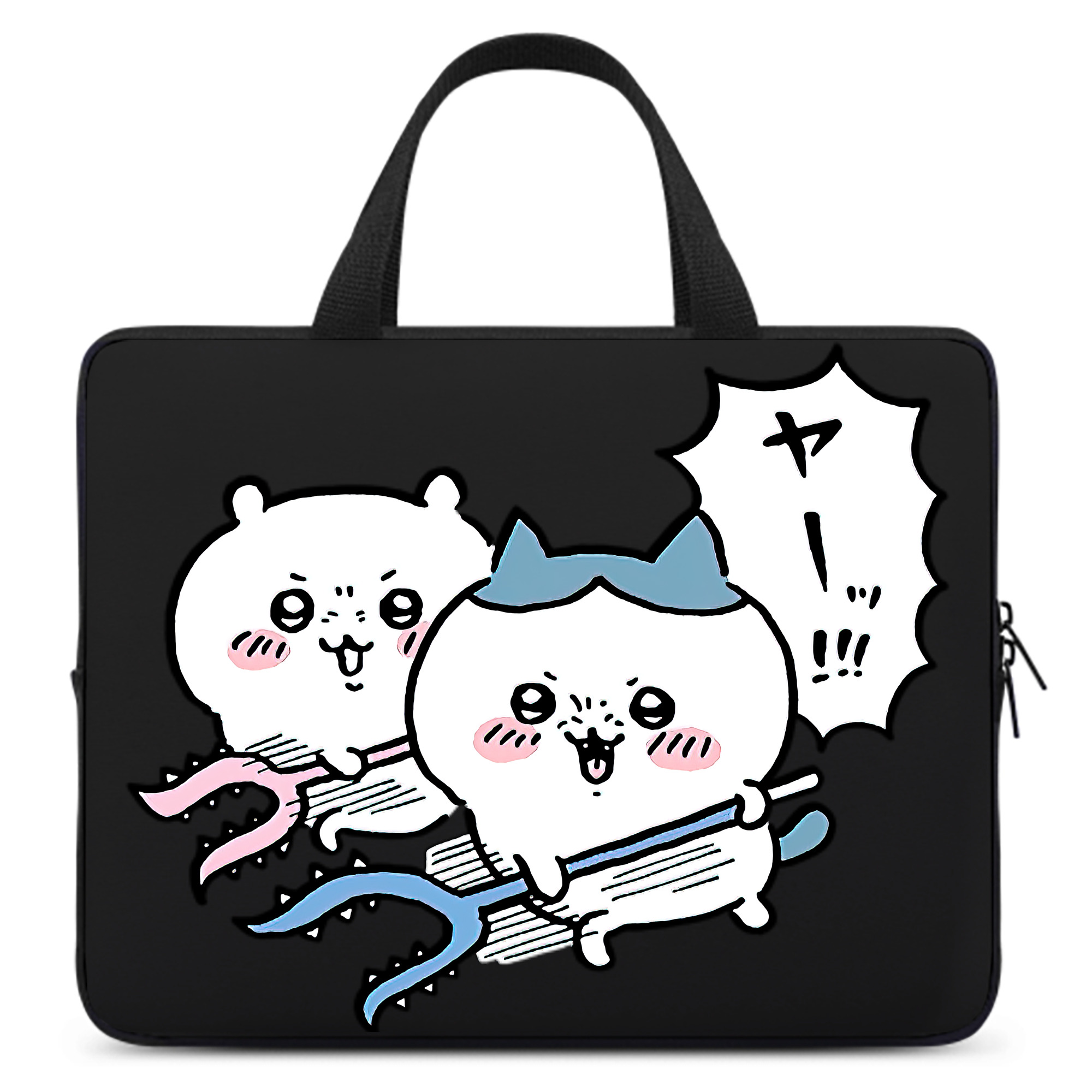 （画像用） ちいかわ ハチワレ Chii-kawa hachiware 手提げノートパソコンバッグ