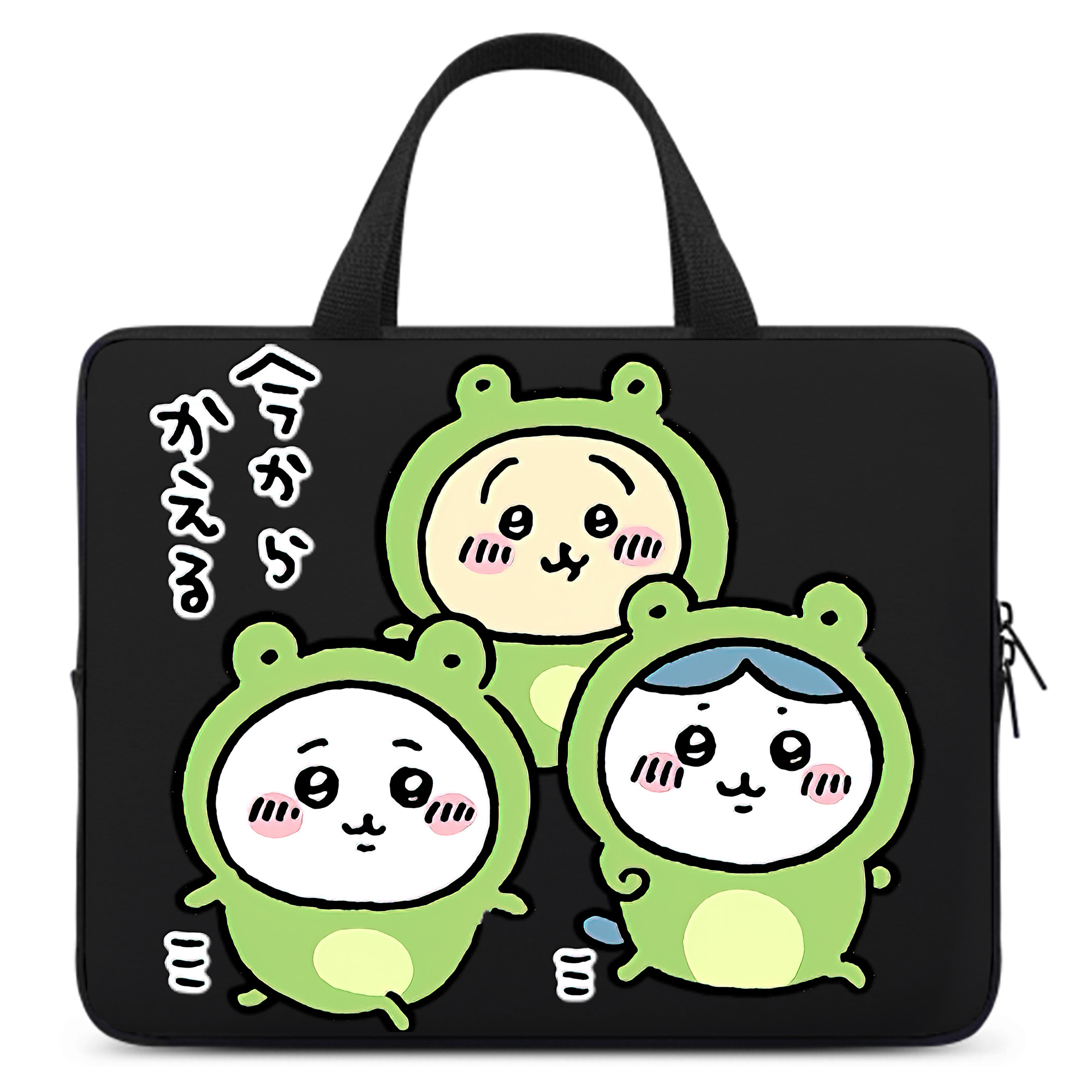 （画像用） ちいかわ ハチワレ Chii-kawa hachiware 手提げノートパソコンバッグ