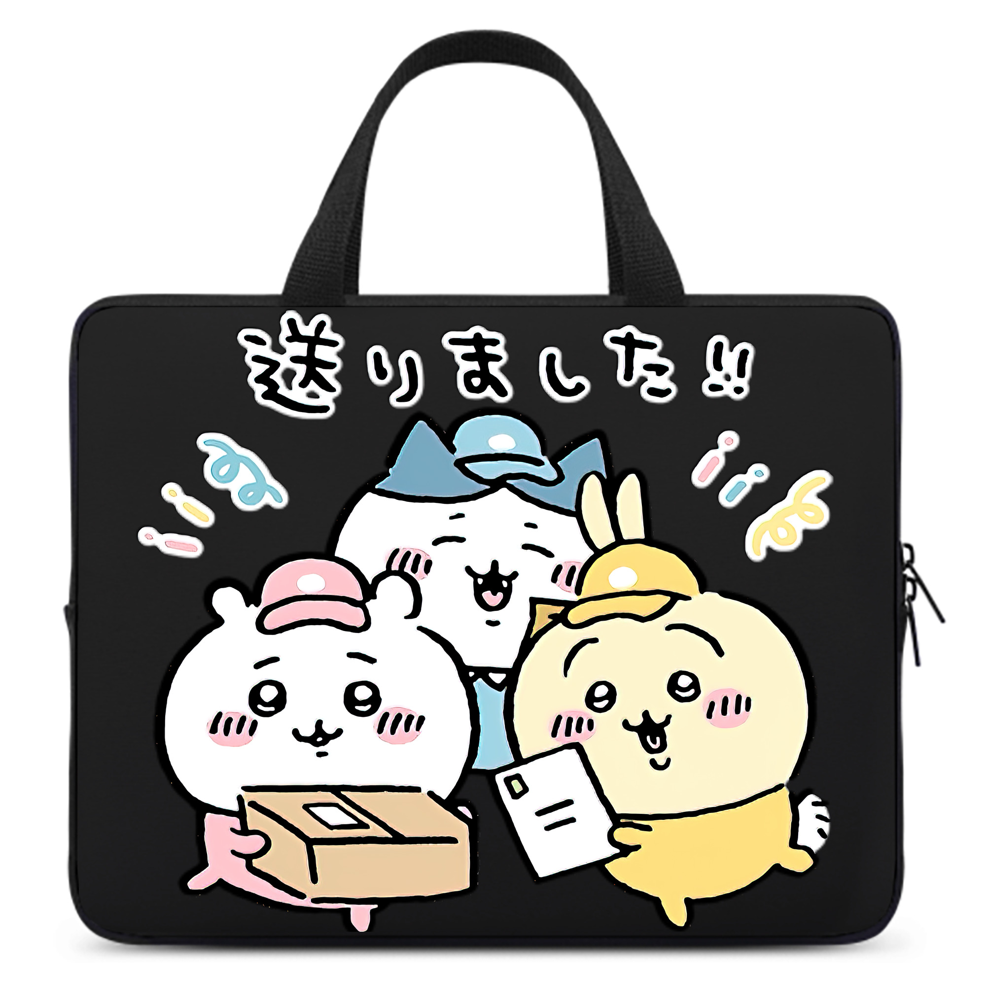（画像用） ちいかわ ハチワレ Chii-kawa hachiware 手提げノートパソコンバッグ