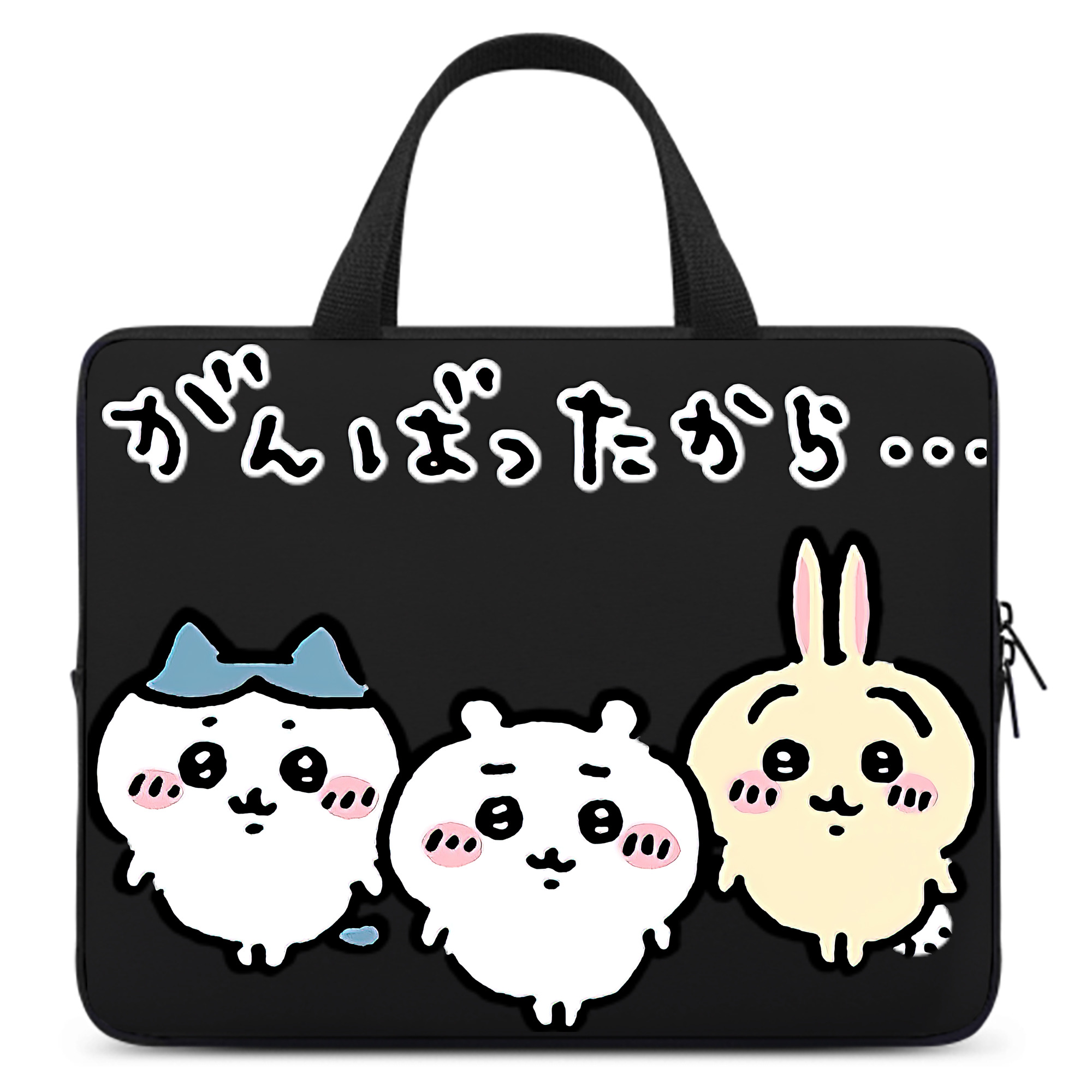 （画像用） ちいかわ ハチワレ Chii-kawa hachiware 手提げノートパソコンバッグ