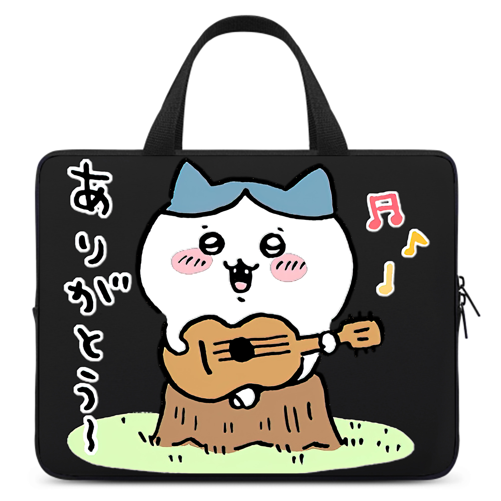 （画像用） ちいかわ ハチワレ Chii-kawa hachiware 手提げノートパソコンバッグ