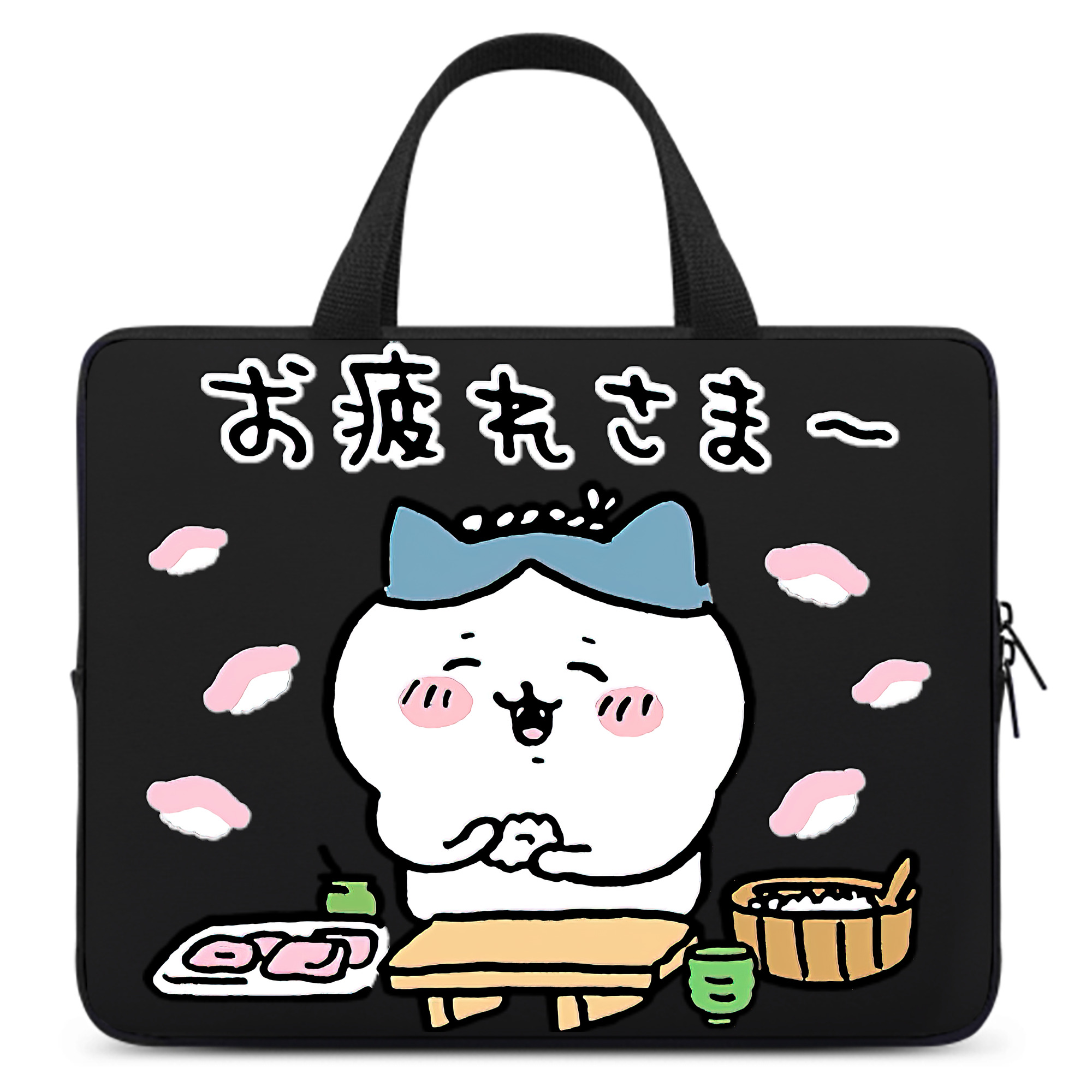 （画像用） ちいかわ ハチワレ Chii-kawa hachiware 手提げノートパソコンバッグ