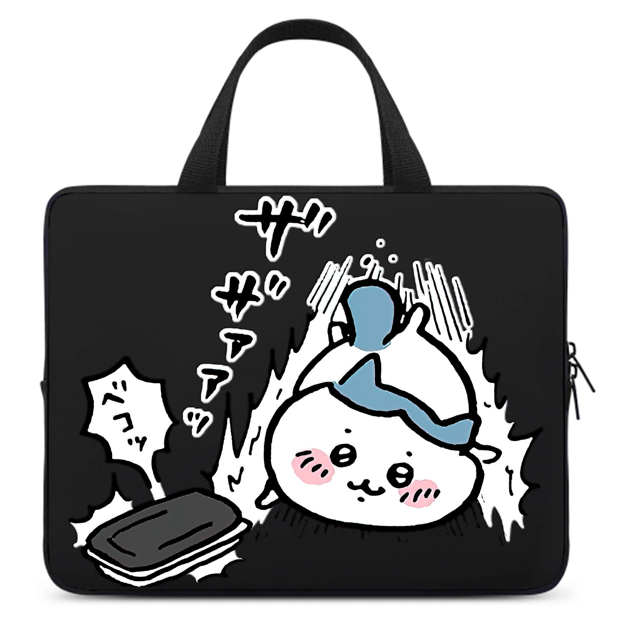 （画像用） ちいかわ ハチワレ Chii-kawa hachiware 手提げノートパソコンバッグ