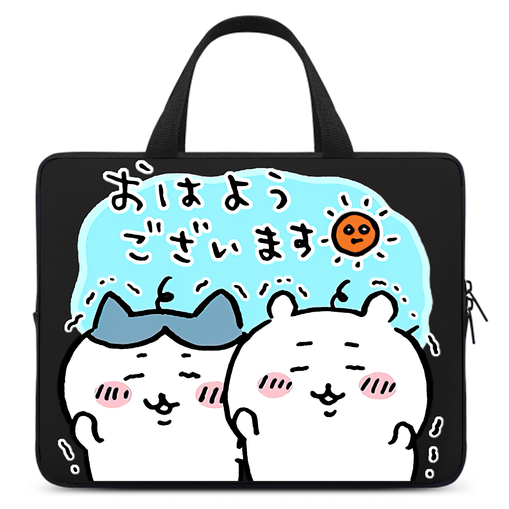 （画像用） ちいかわ ハチワレ Chii-kawa hachiware 手提げノートパソコンバッグ
