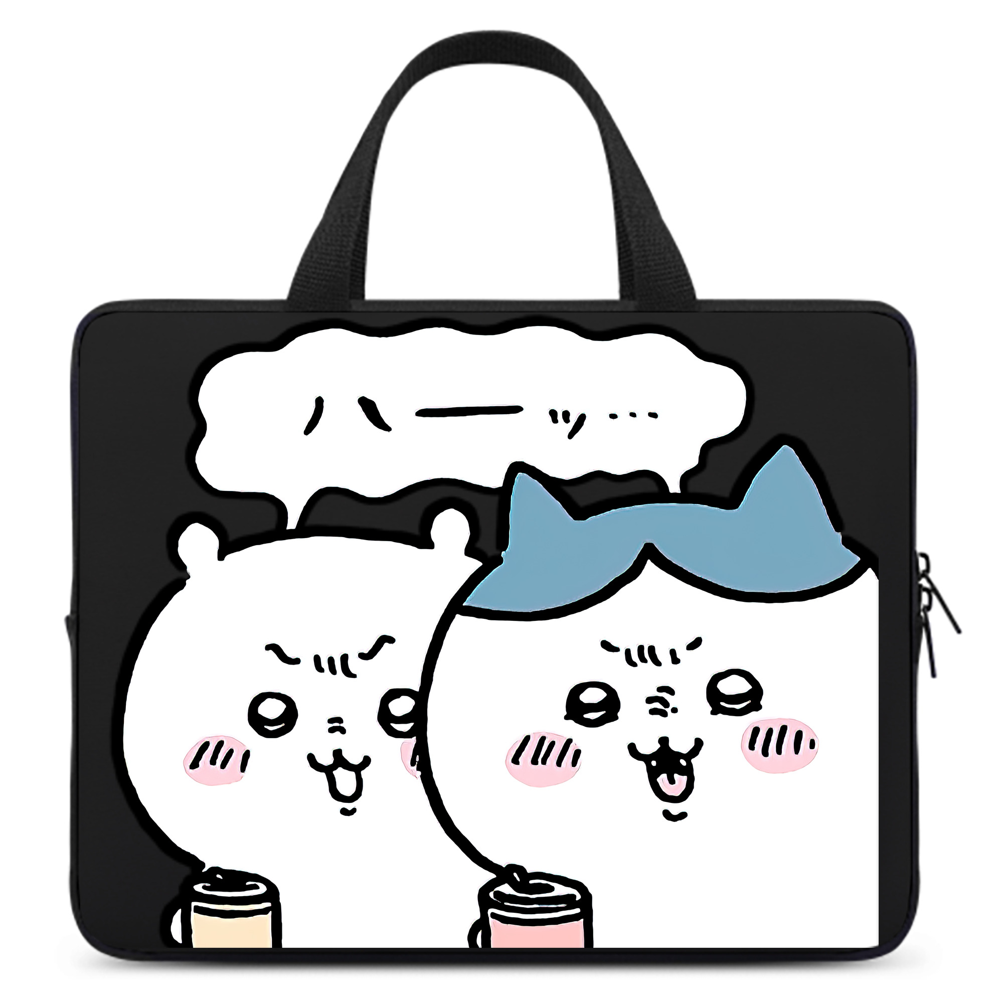 （画像用） ちいかわ ハチワレ Chii-kawa hachiware 手提げノートパソコンバッグ