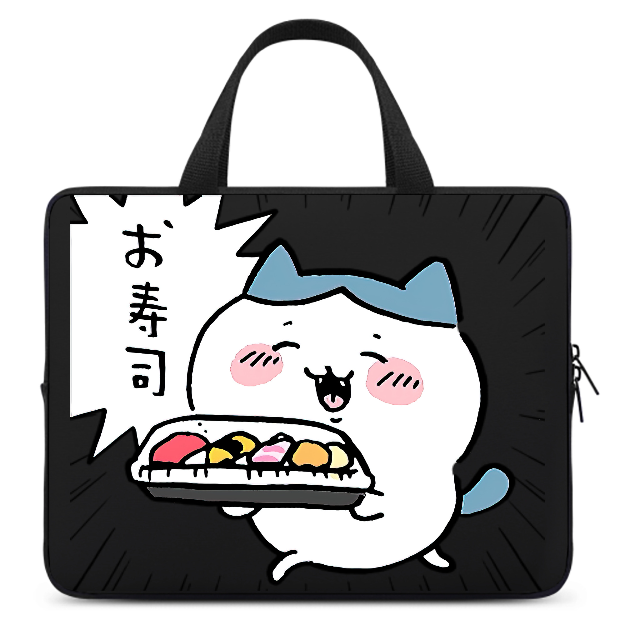 （画像用） ちいかわ ハチワレ Chii-kawa hachiware 手提げノートパソコンバッグ