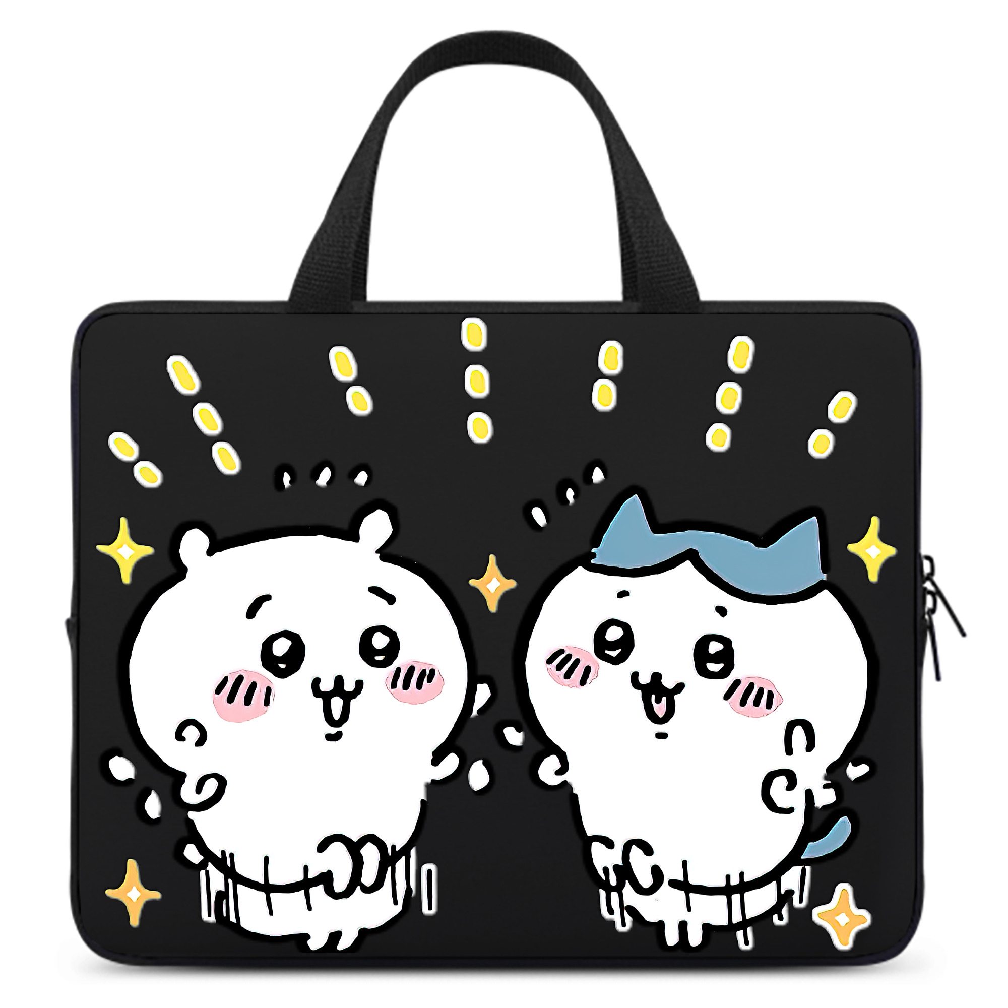 （画像用） ちいかわ ハチワレ Chii-kawa hachiware 手提げノートパソコンバッグ