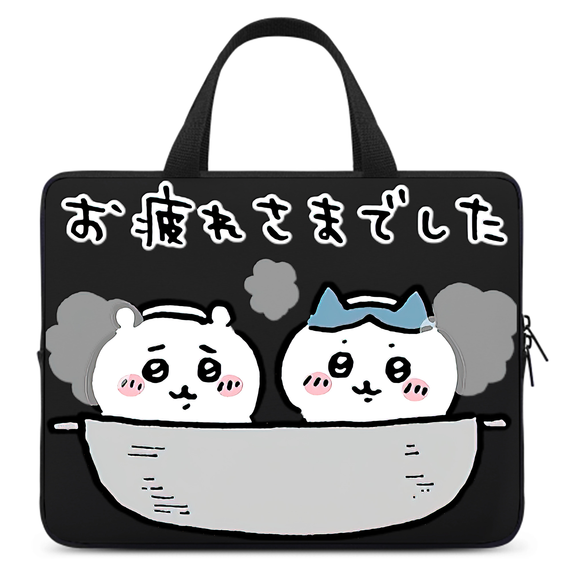 （画像用） ちいかわ ハチワレ Chii-kawa hachiware 手提げノートパソコンバッグ