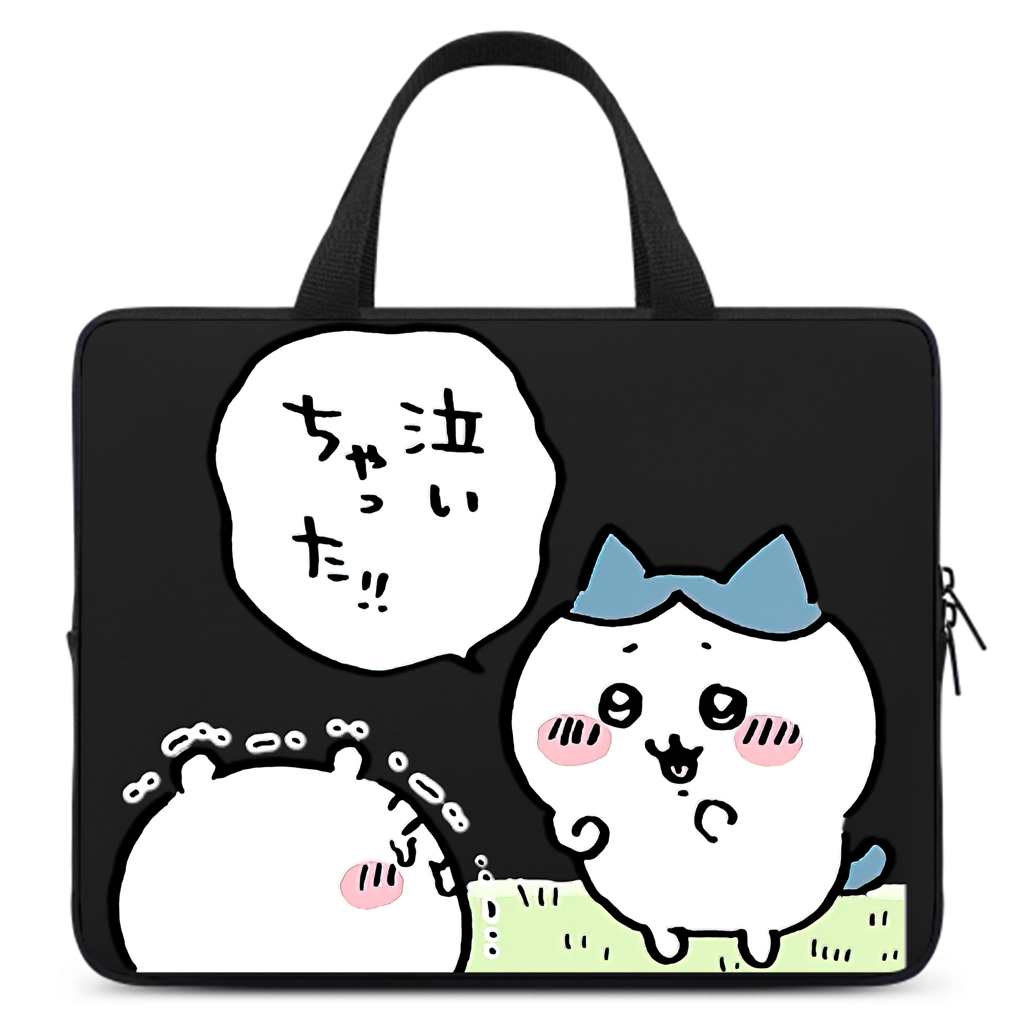 （画像用） ちいかわ ハチワレ Chii-kawa hachiware 手提げノートパソコンバッグ