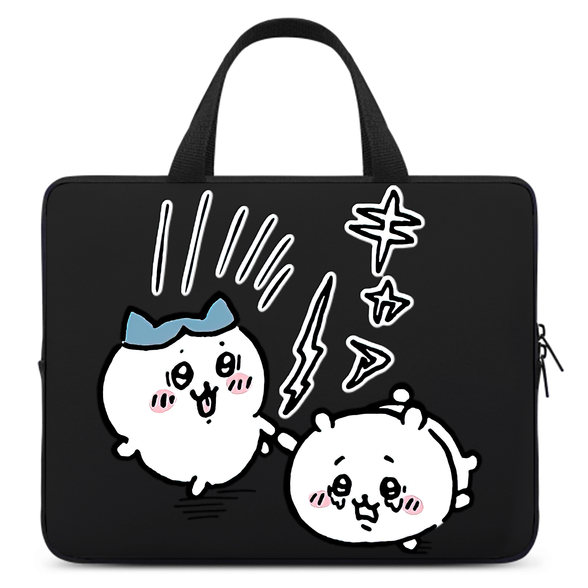 （画像用） ちいかわ ハチワレ Chii-kawa hachiware 手提げノートパソコンバッグ